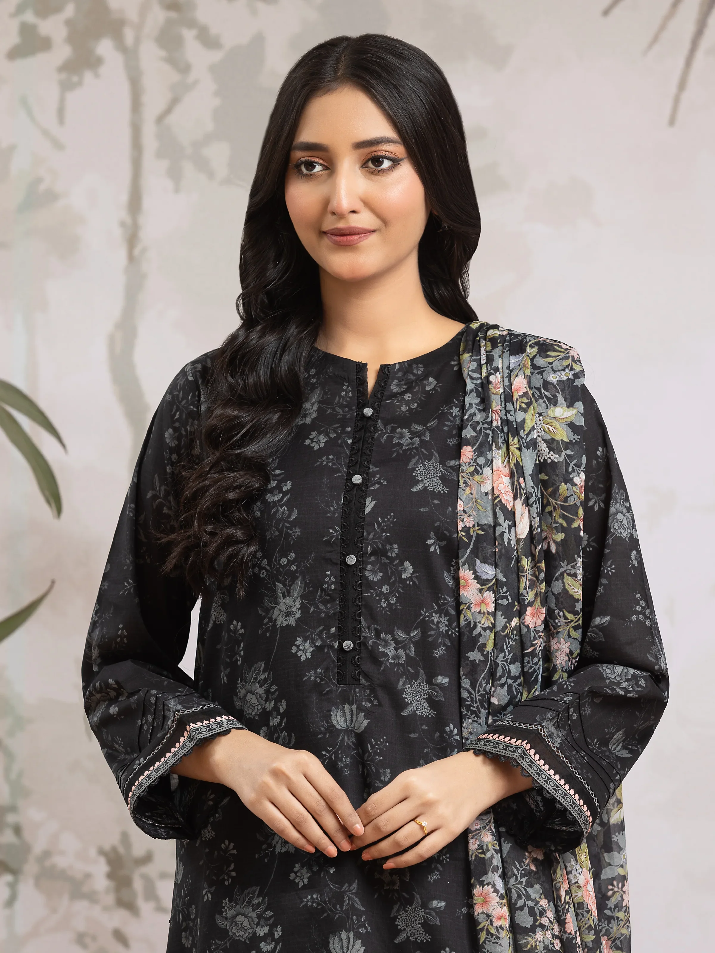 Unstitched Printed Khaddar Suit - EWU24M2-181 - Image 4