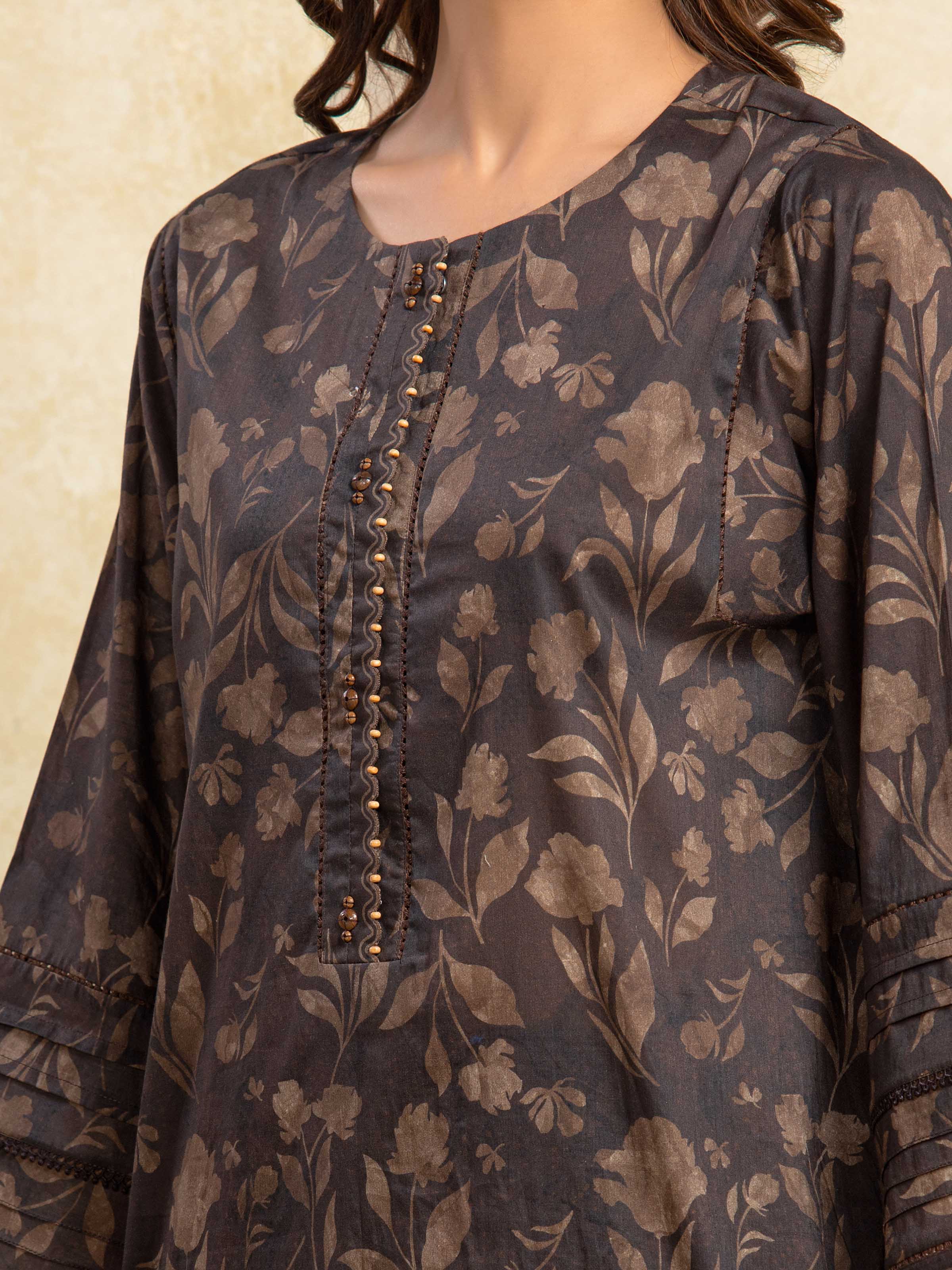 Unstitched  Printed Khaddar Shirt - EWU5A3-35990S - Image 3