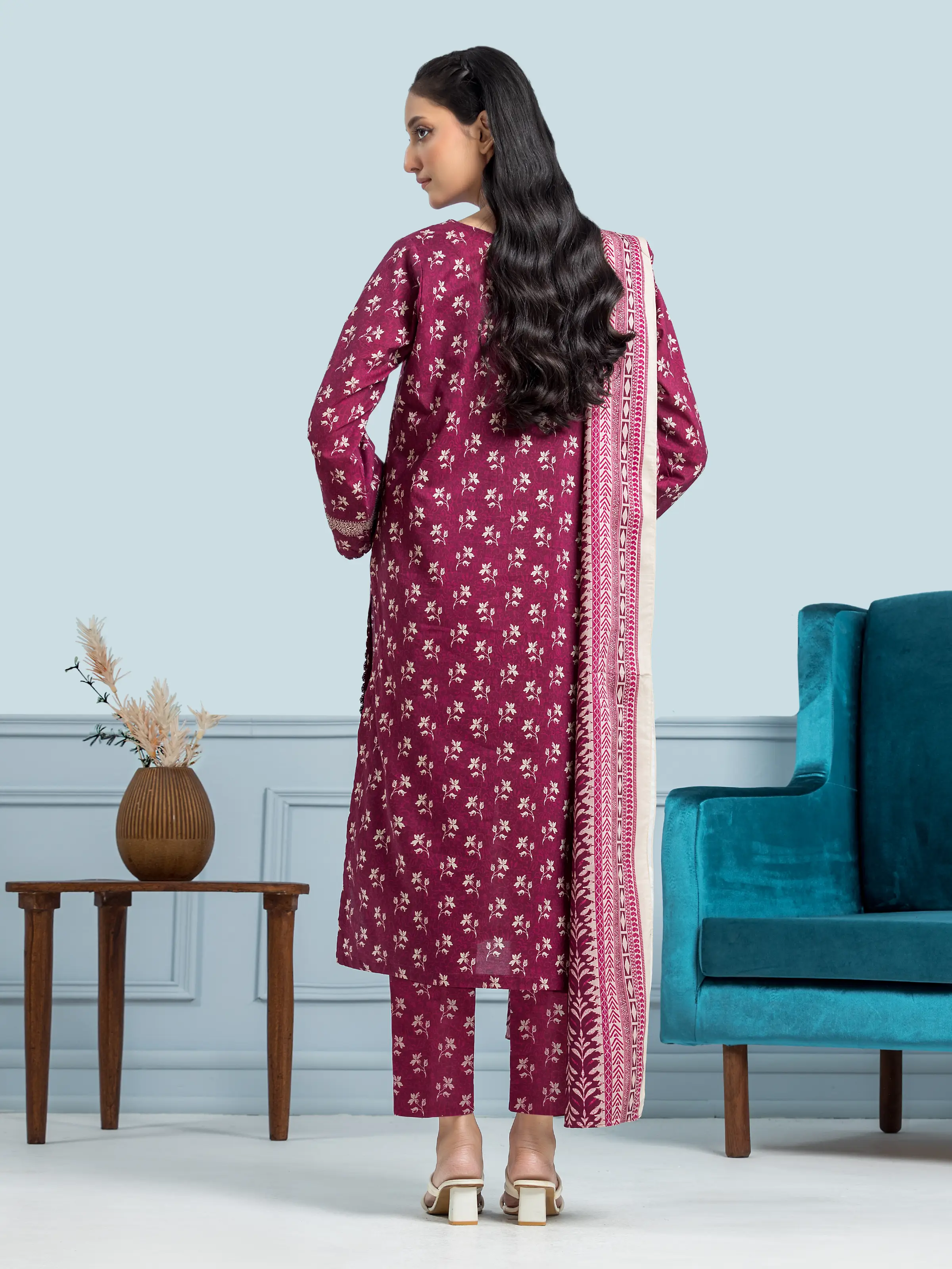 Unstitched  Printed Khaddar Shirt - EWU24A3-29647S - Image 2