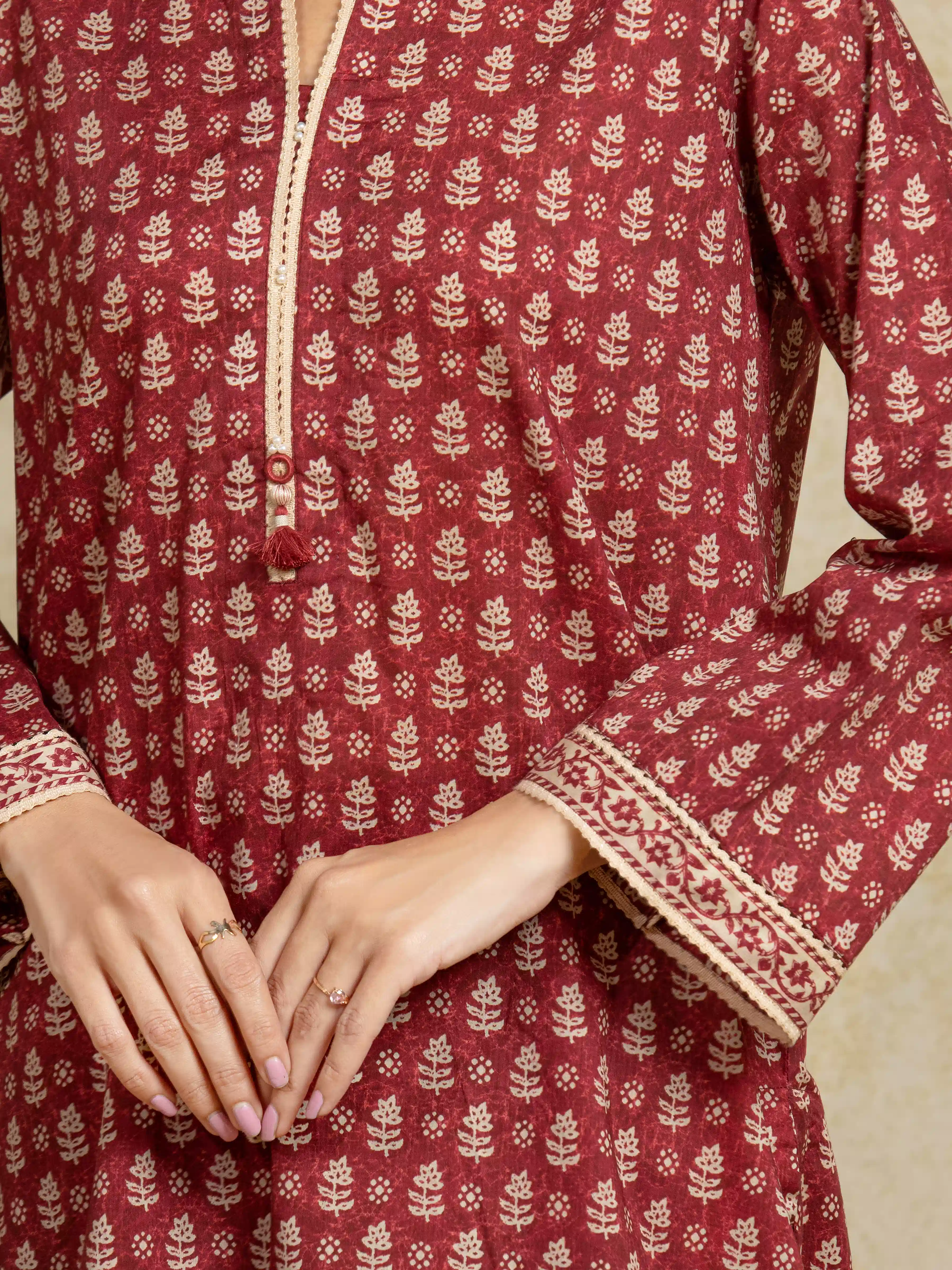 Unstitched Printed Khaddar Shirt - EWU5A3-35915ST - Image 3