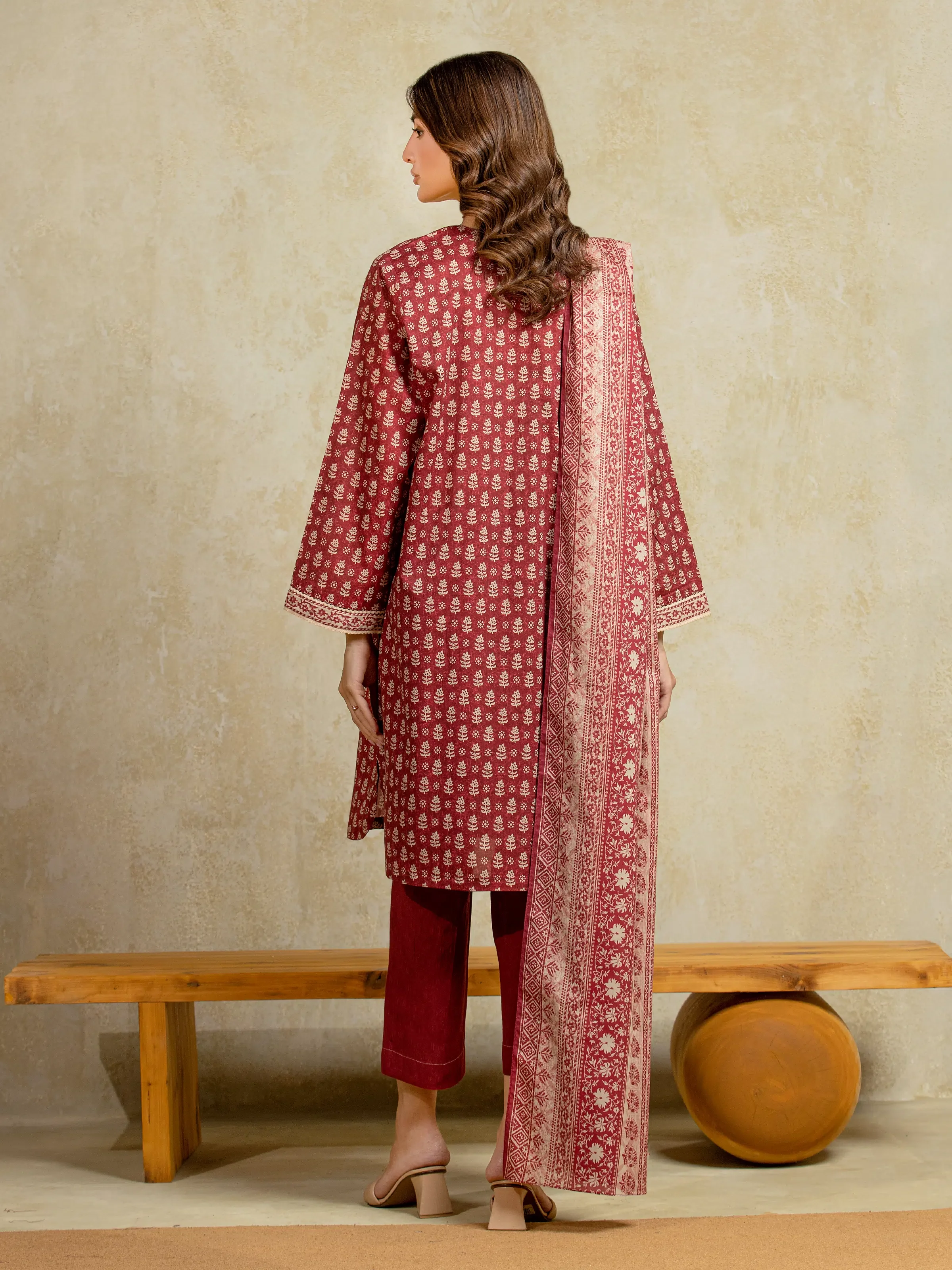 Unstitched Printed Khaddar Shirt - EWU5A3-35915ST - Image 6