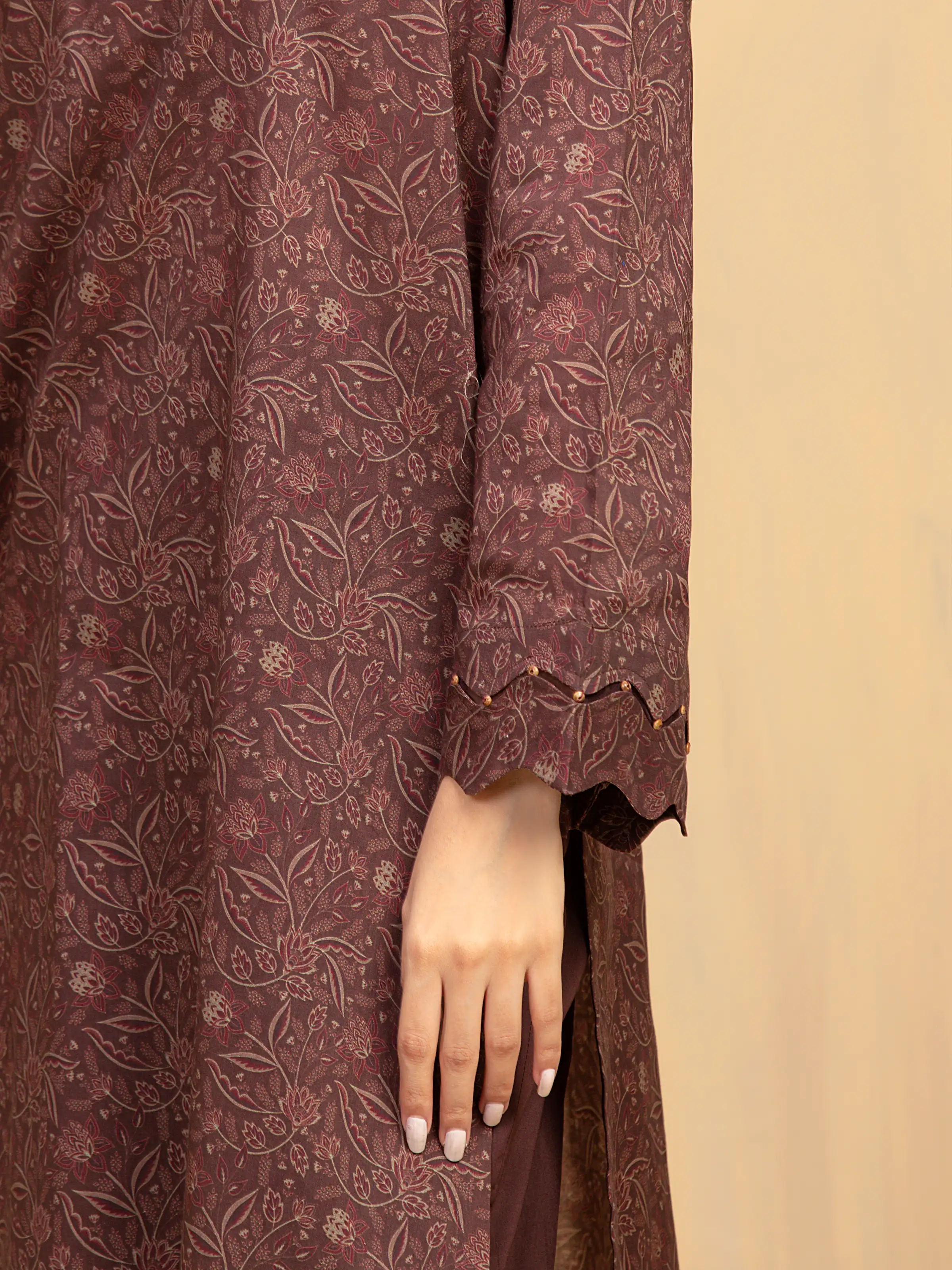 Unstitched Printed Khaddar Suit - EWU5A3-36002-3P - Image 4