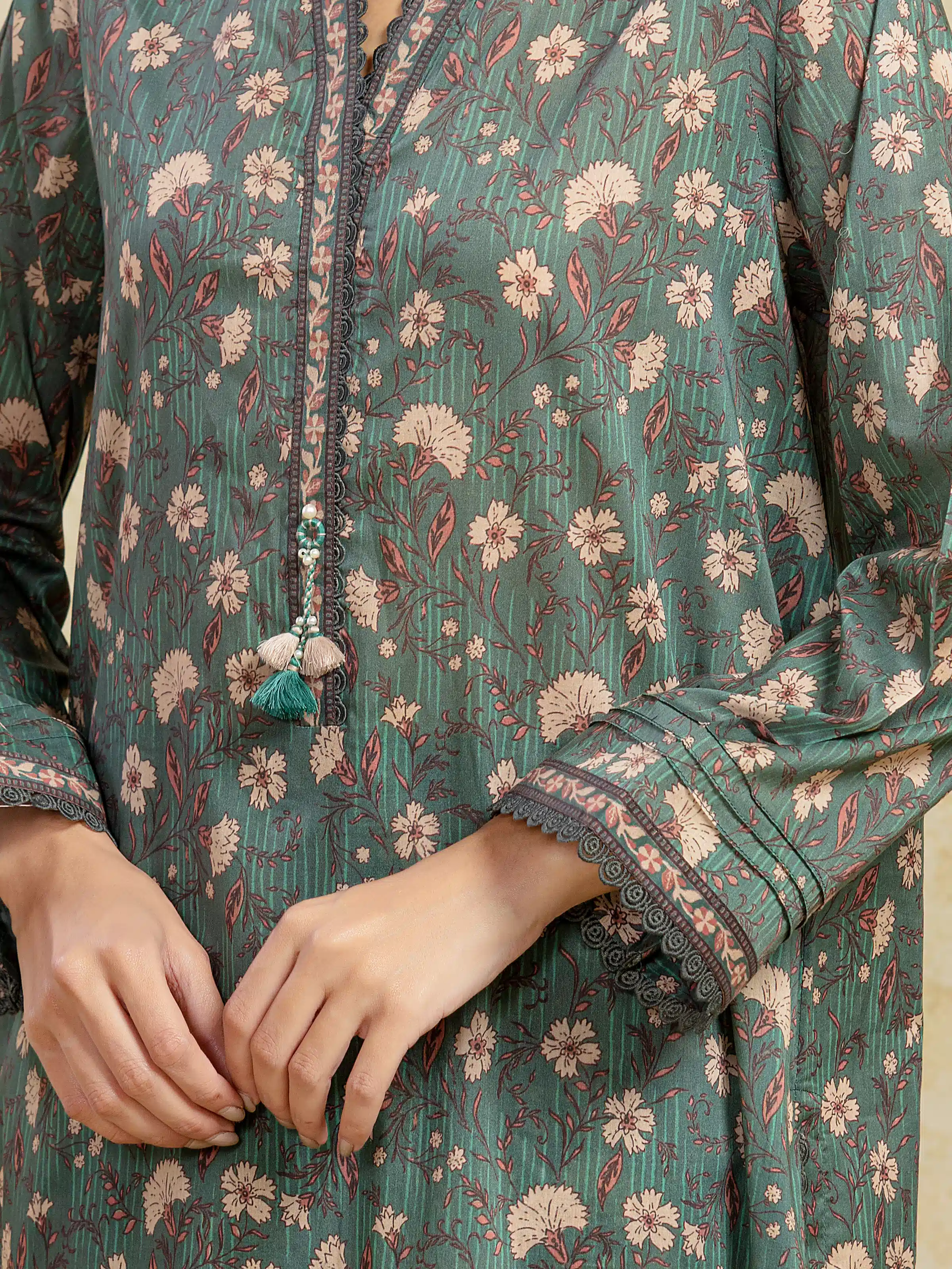Unstitched Printed Khaddar Shirt - EWU5A3-36104S - Image 3