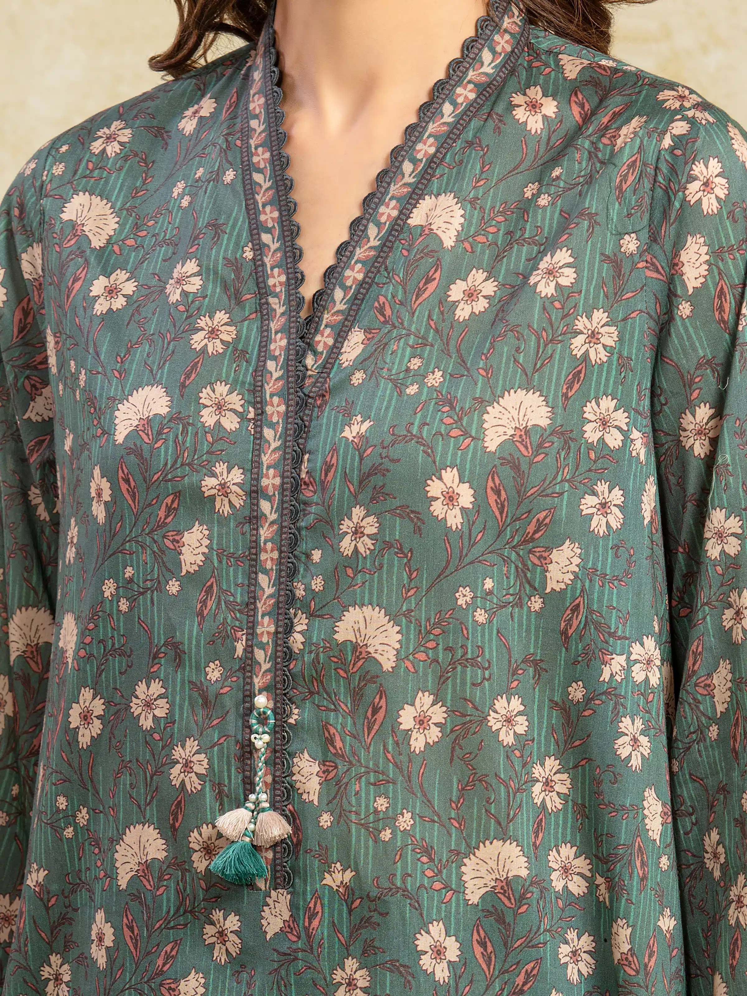 Unstitched Printed Khaddar Shirt - EWU5A3-36104S - Image 4