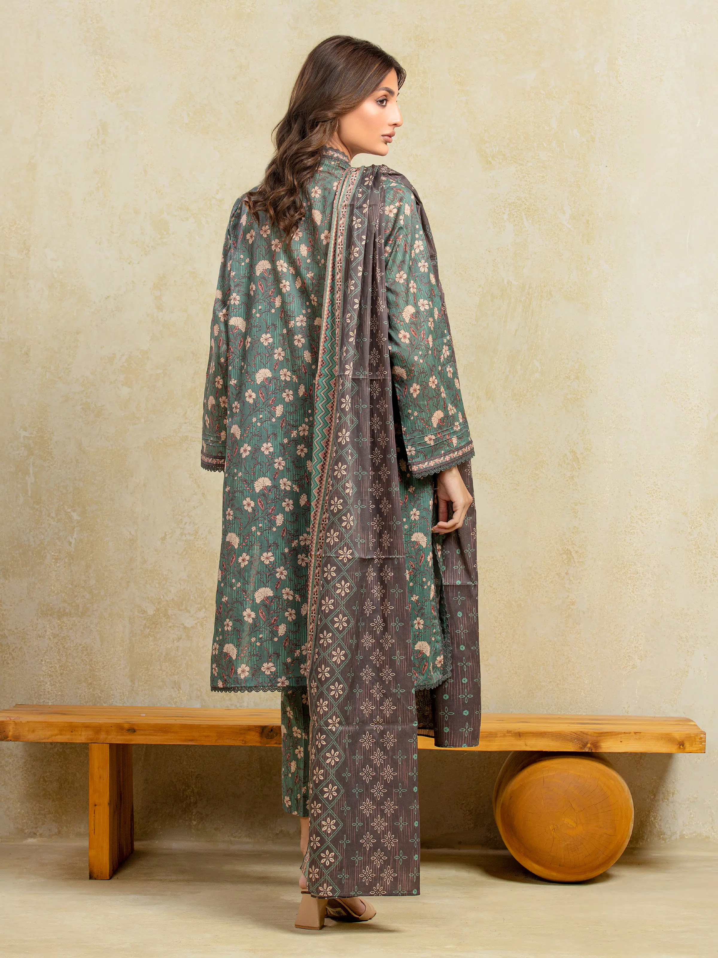 Unstitched Printed Khaddar Shirt - EWU5A3-36104S - Image 6