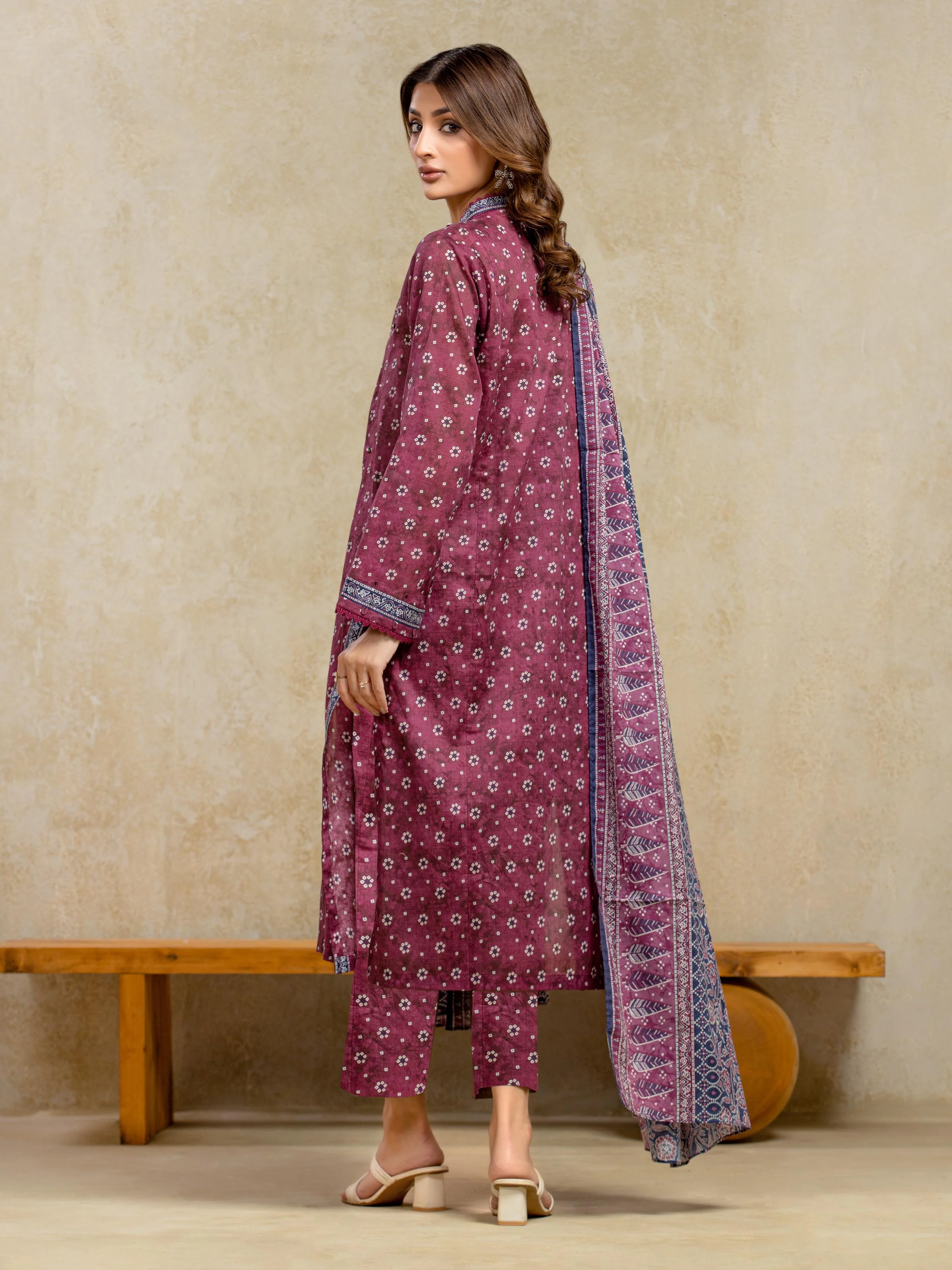 Unstitched Printed Khaddar Shirt - EWU5A3-36107S - Image 5