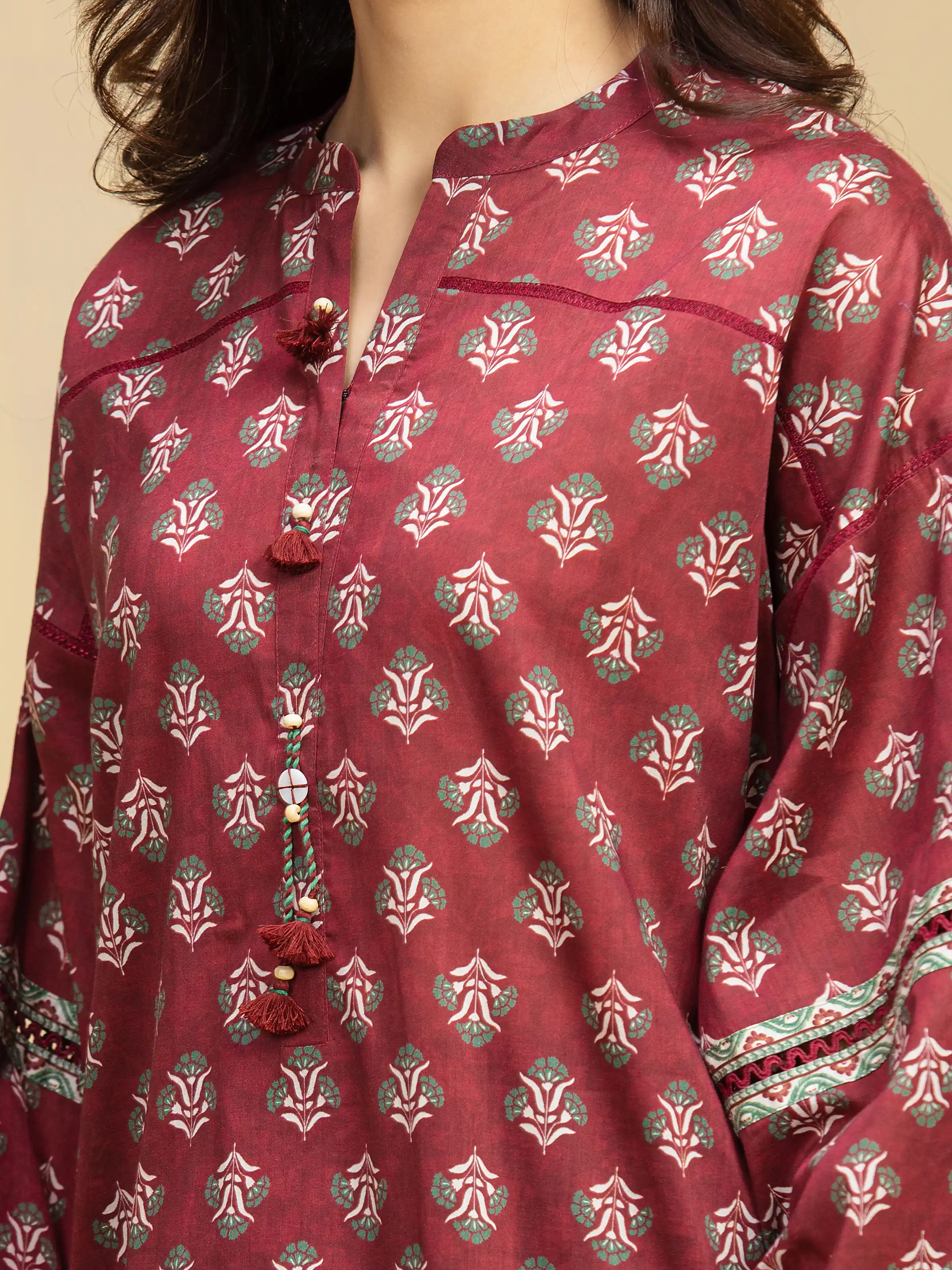Unstitched Printed Khaddar Suit - EWU5A3-36129-3P - Image 4