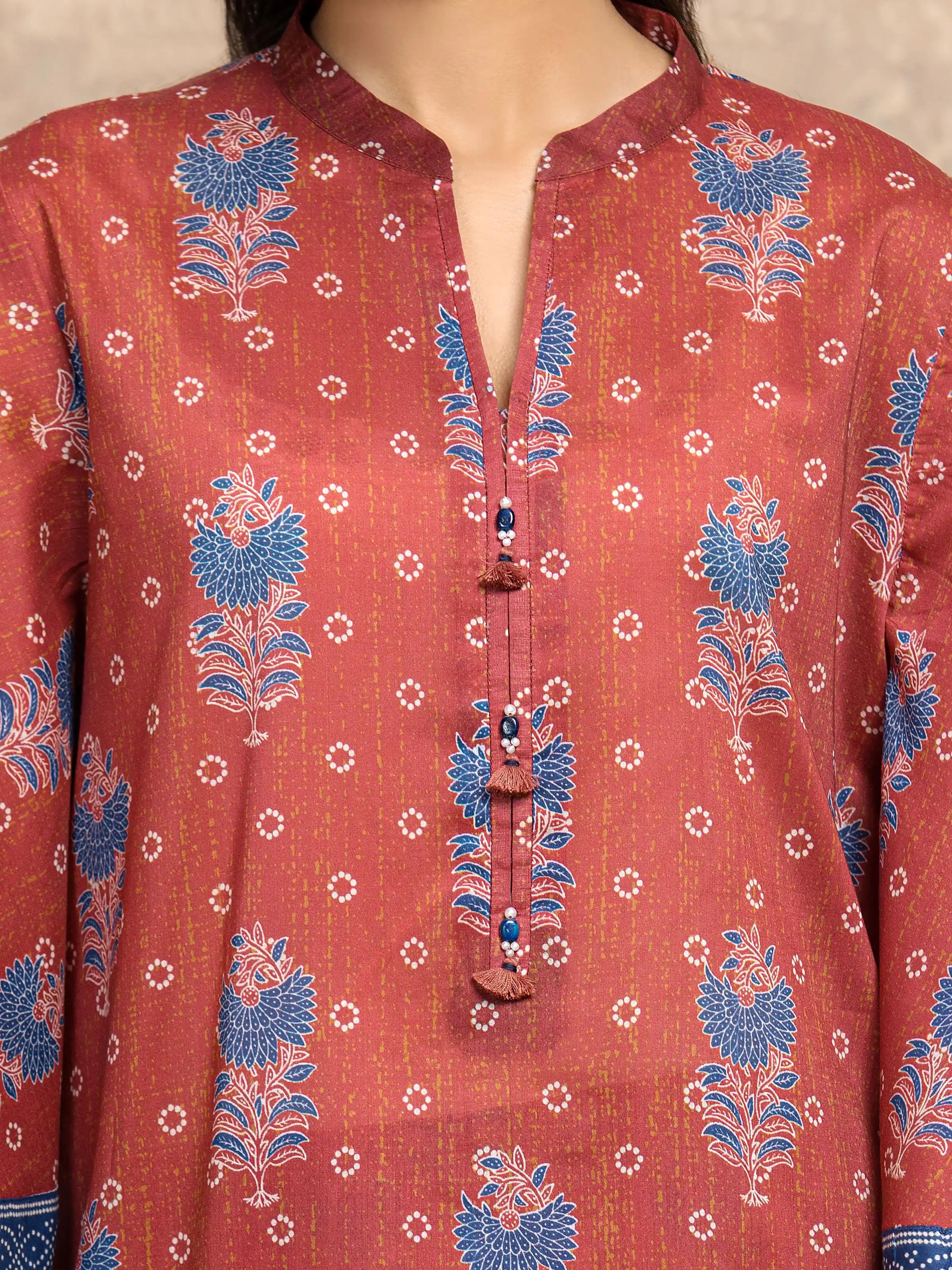 Unstitched Printed Khaddar Suit - EWU5A3-36131-3P - Image 3