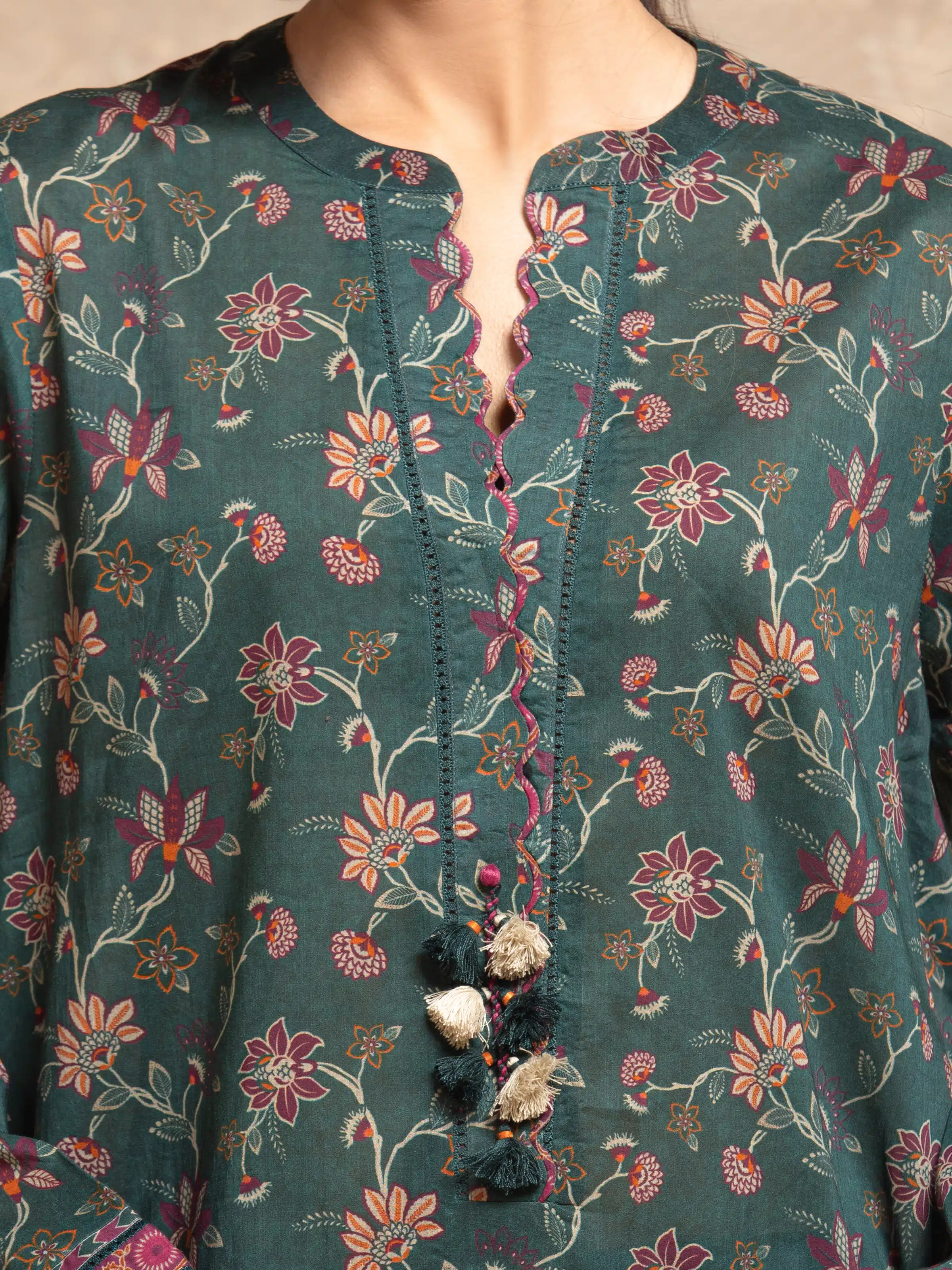 Unstitched Printed Khaddar Shirt Trouser - EWU5M3-027ST - Image 4