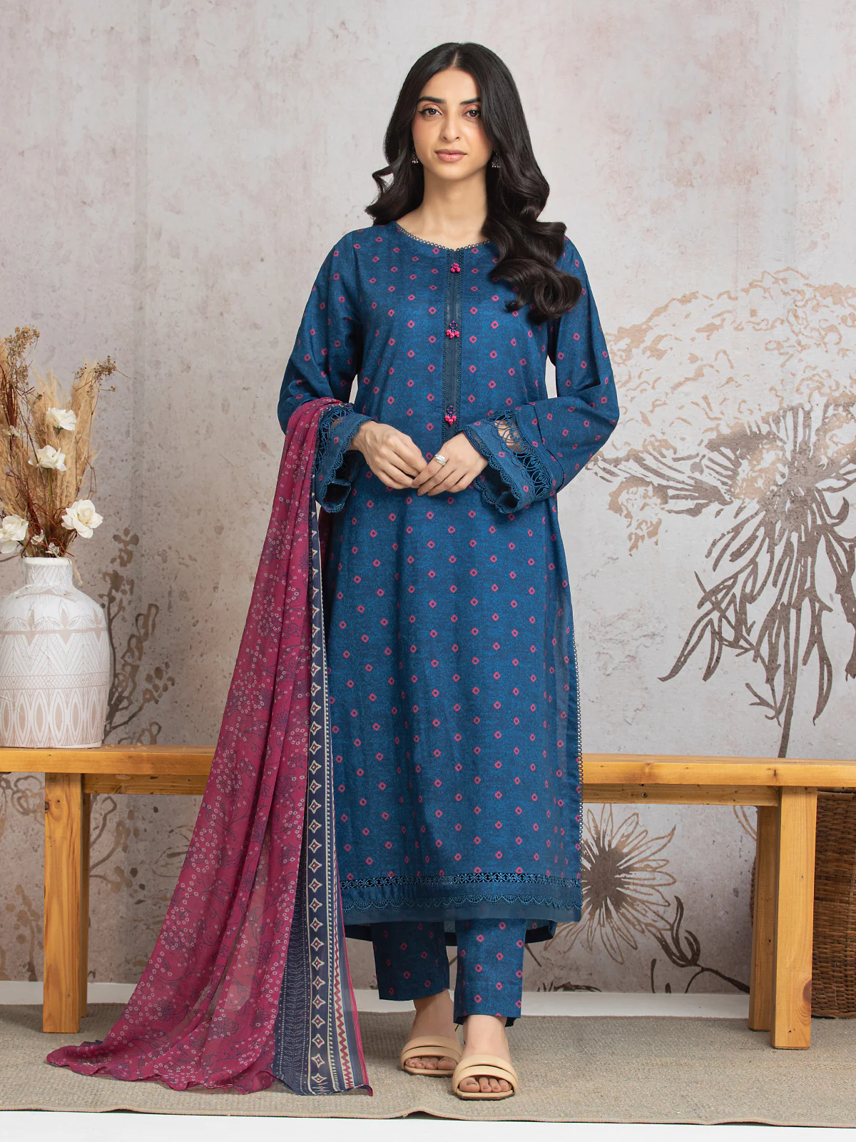Unstitched Printed Cambric Suit - EWU24M2-005 - Image 2