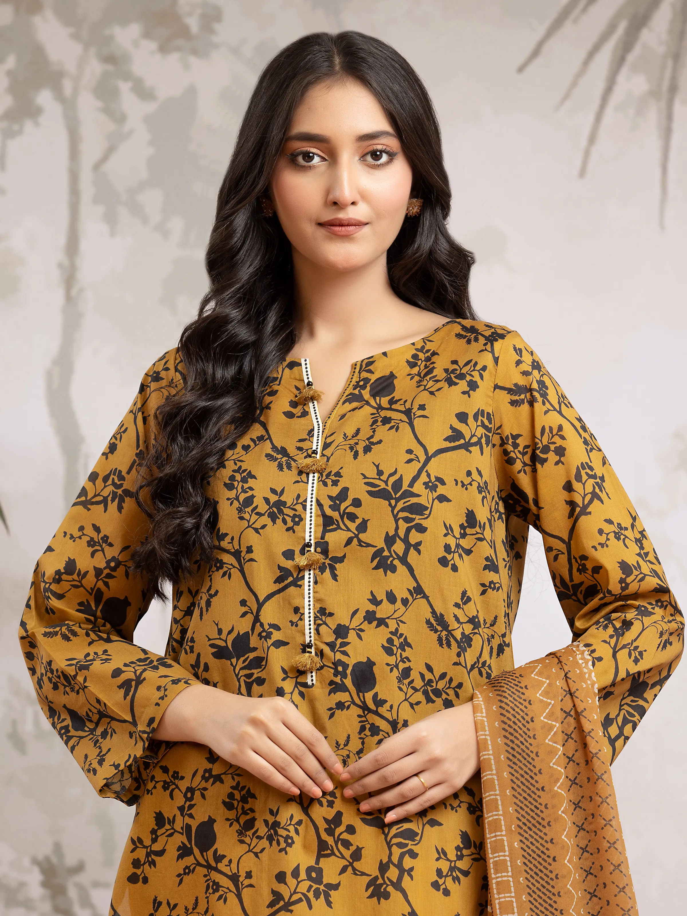 Unstitched Printed Khaddar Suit - EWU24M2-173 - Image 4