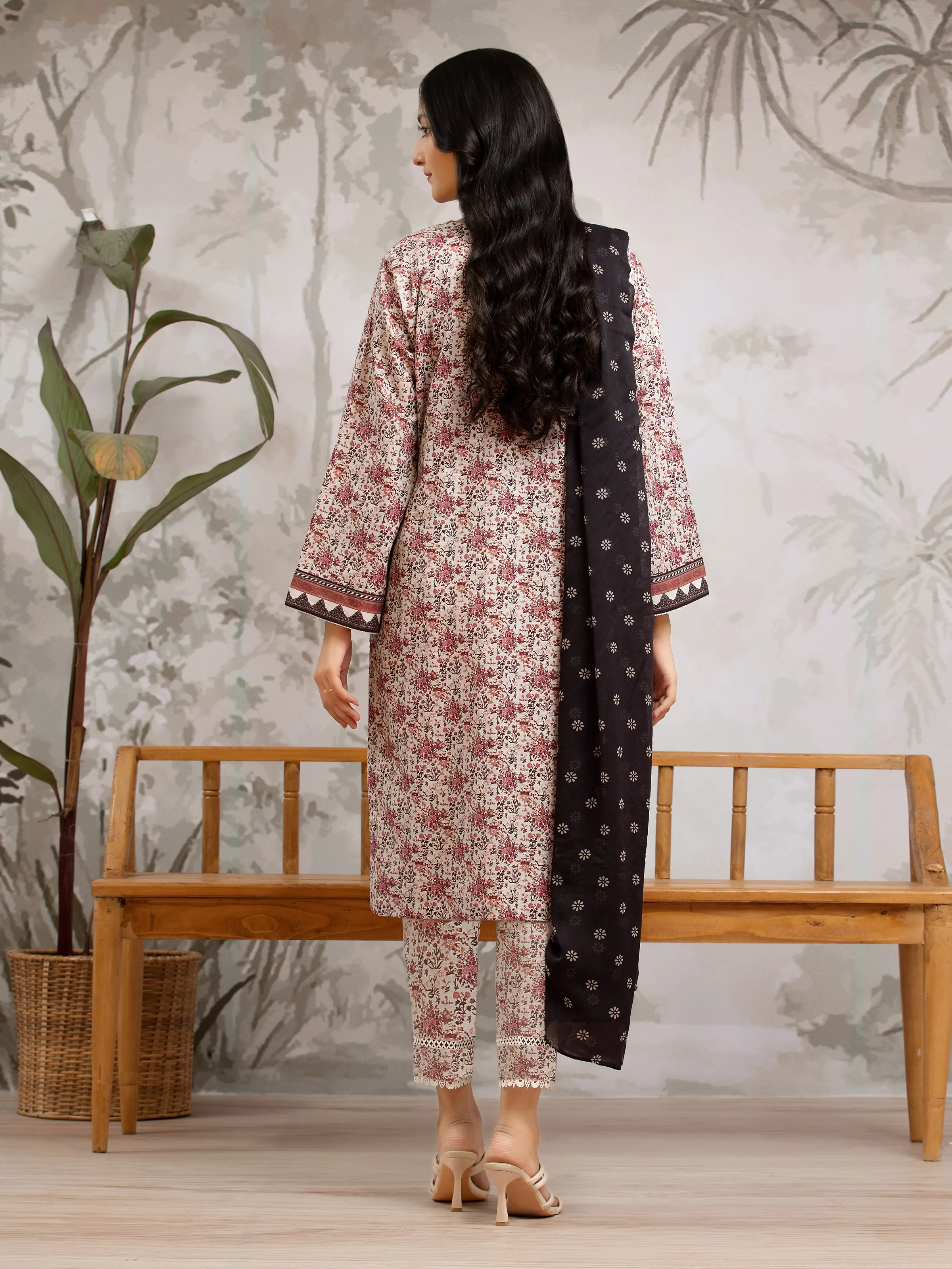 Unstitched Printed Khaddar Shirt Trouser- EWU24M2-182ST - Image 2