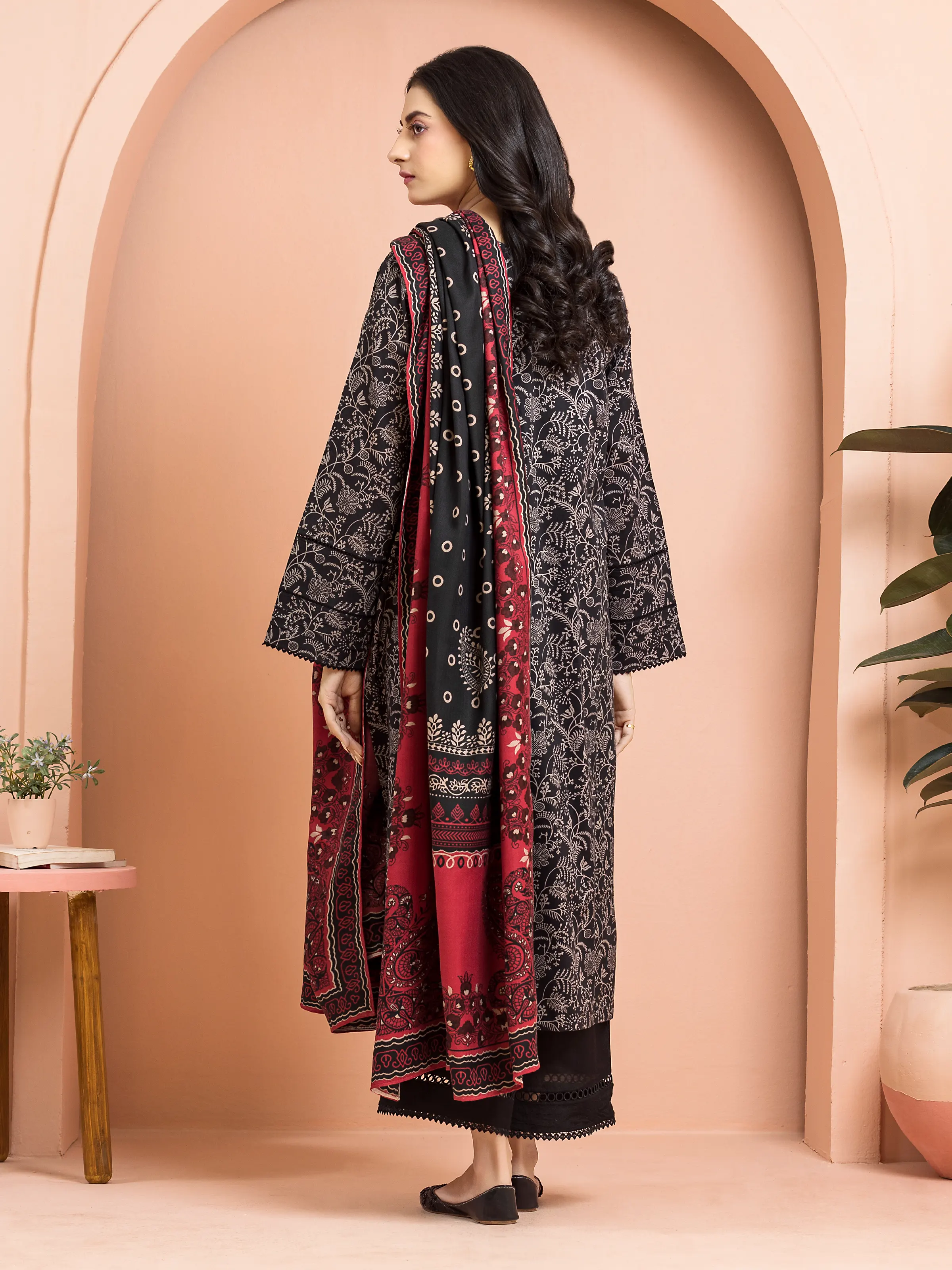Unstitched Printed Khaddar Shirt Trouser - EWU24M3-102ST - Image 2