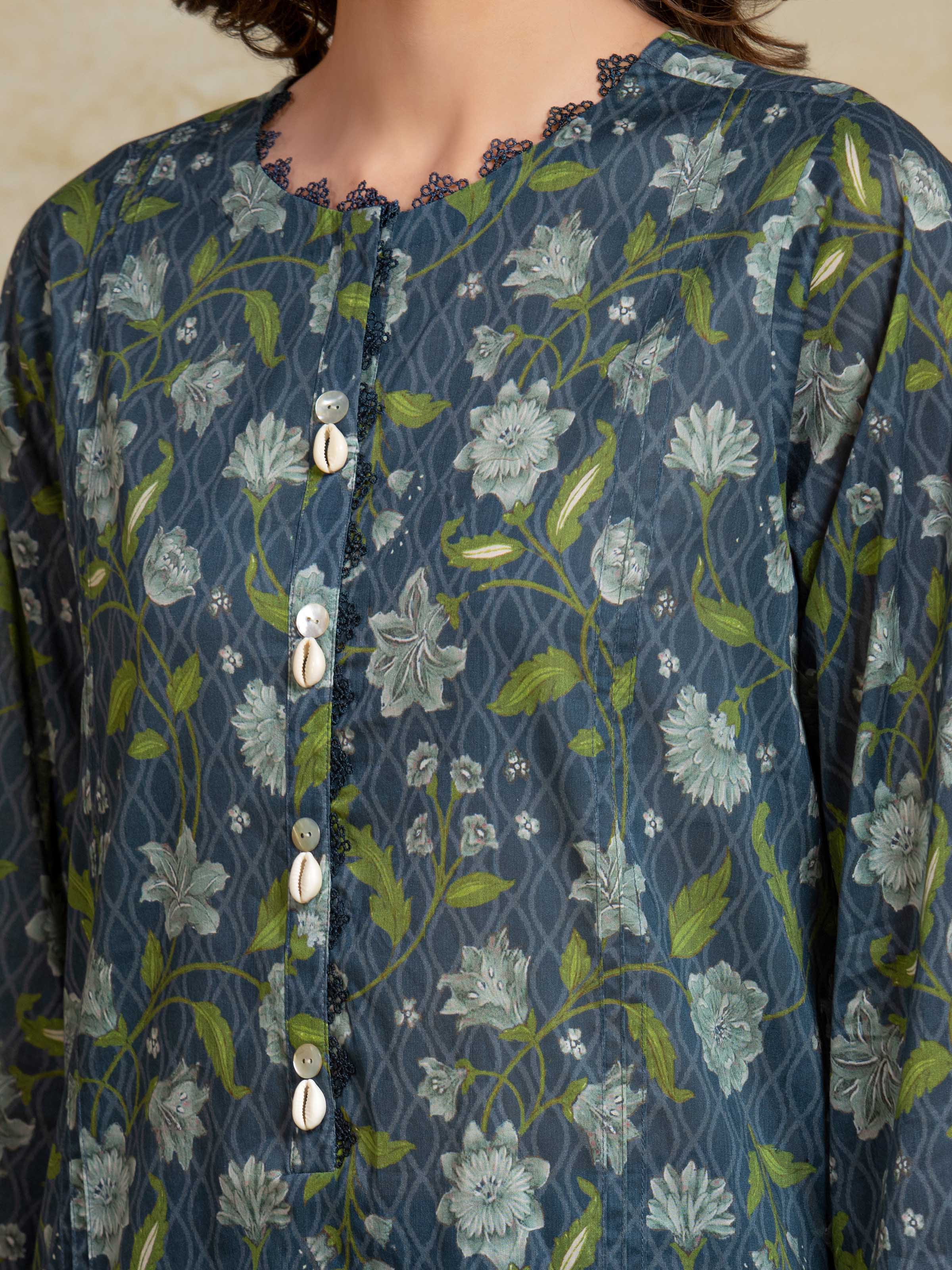 Unstitched Printed Khaddar Shirt Trouser - EWU5A3-35932ST - Image 5