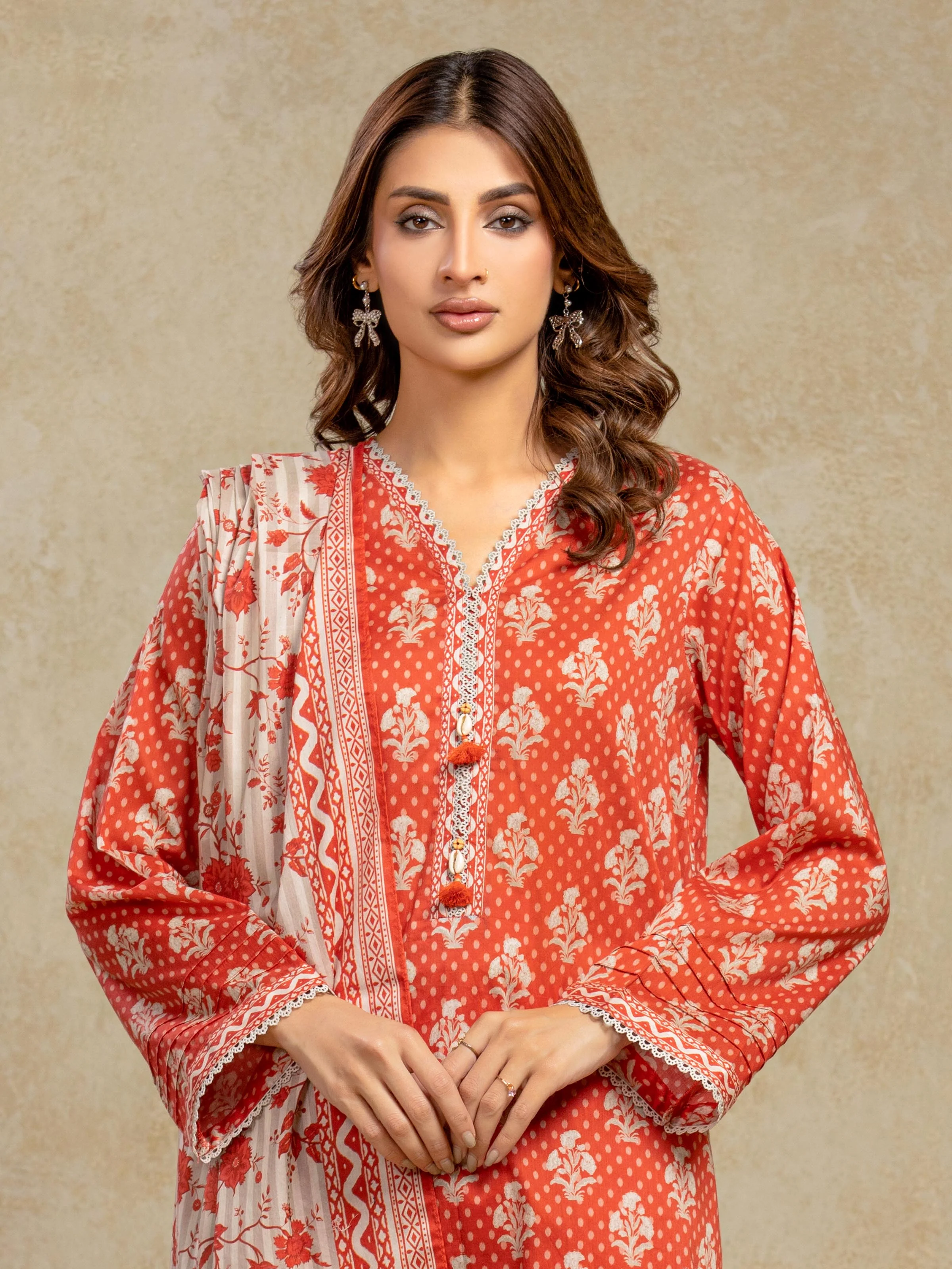 Unstitched Printed Khaddar Shirt - EWU5A3-35938S - Image 2