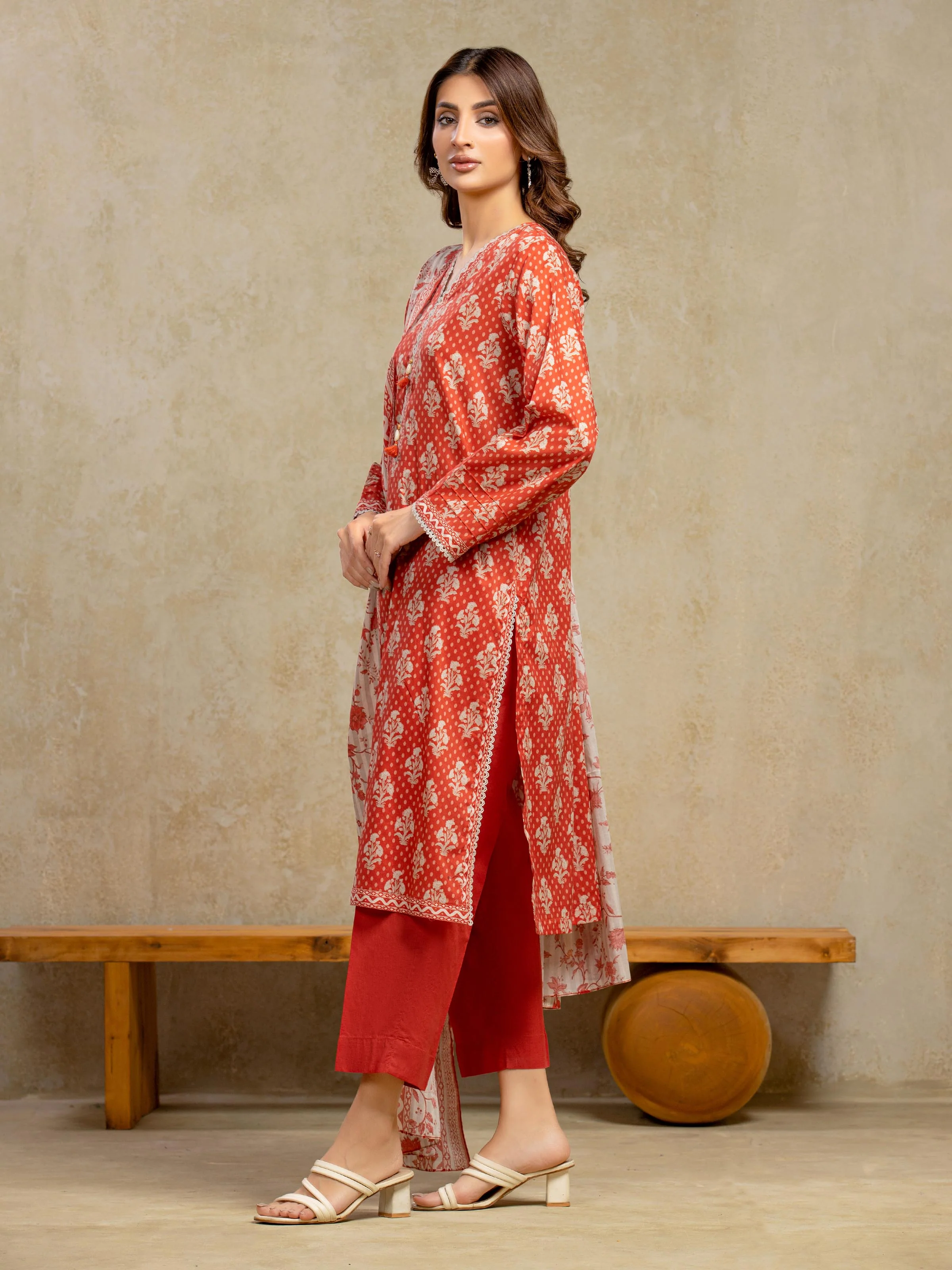 Unstitched Printed Khaddar Shirt - EWU5A3-35938S - Image 5