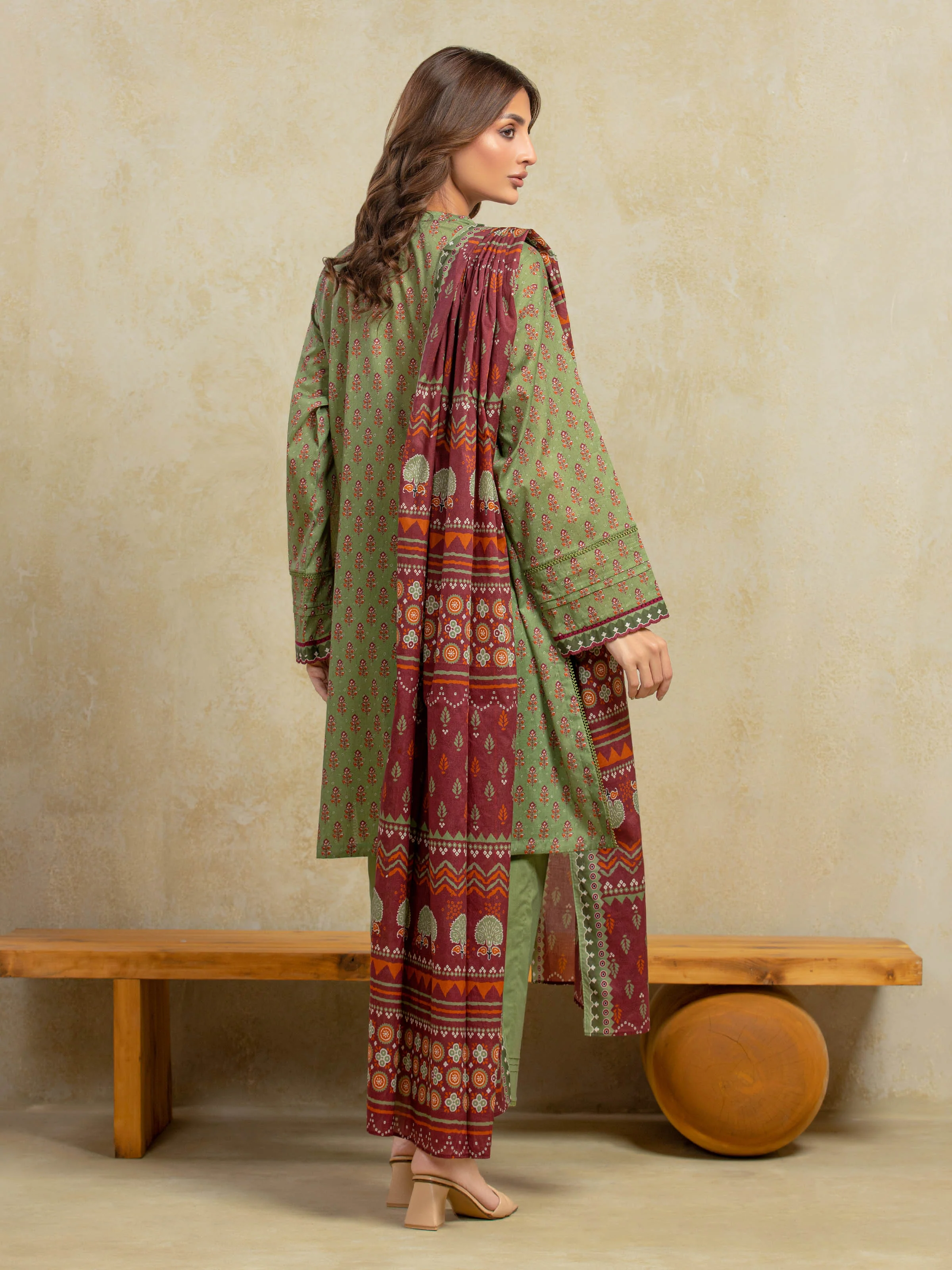 Unstitched Printed Khaddar Shirt Trouser - EWU5A3-35943ST - Image 6