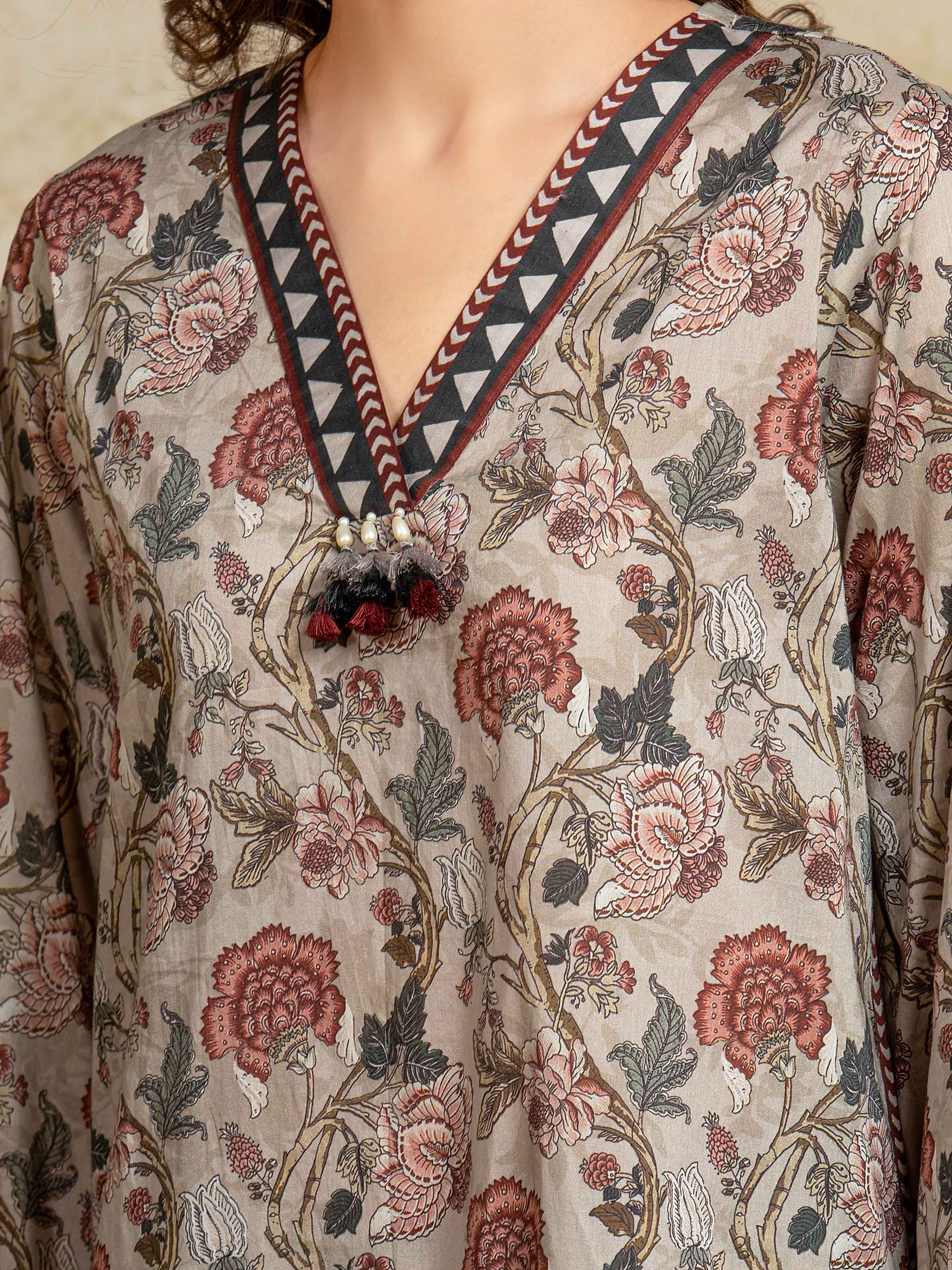 Unstitched Printed Khaddar Shirt Trouser - EWU5A3-35959ST - Image 4
