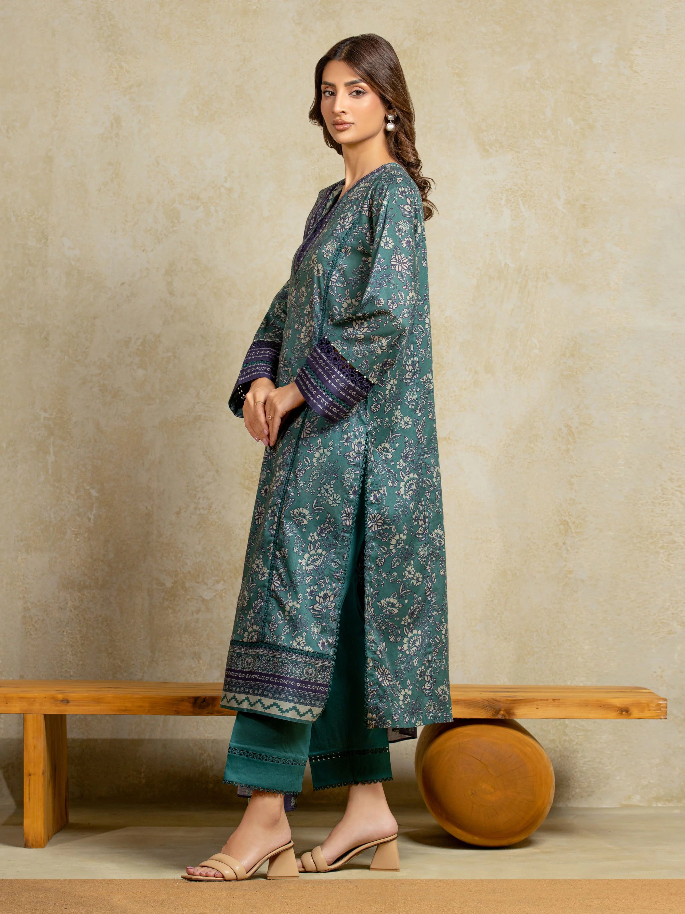 Unstitched Printed Khaddar Shirt - EWU5A3-35996S - Image 4