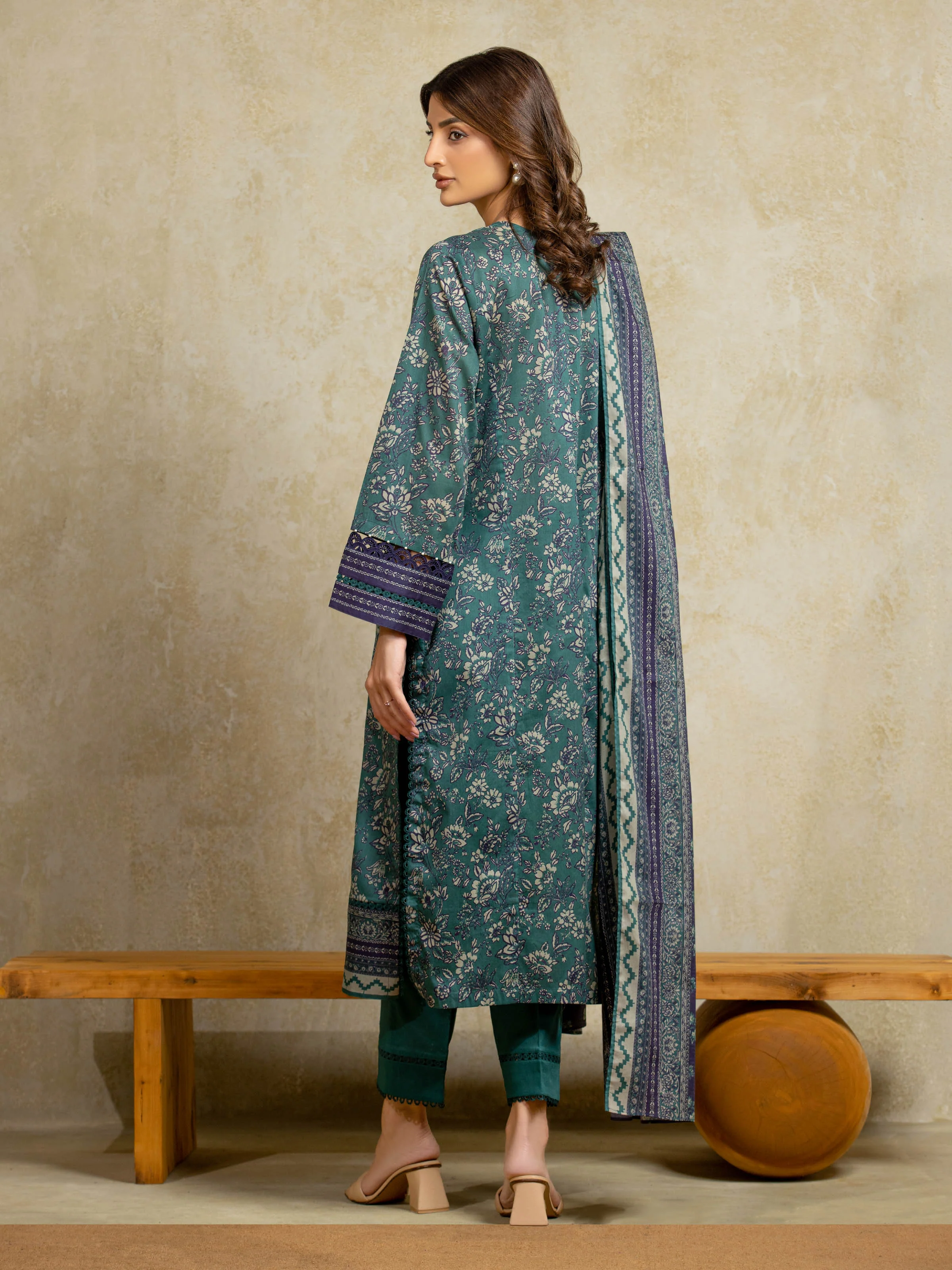 Unstitched Printed Khaddar Shirt - EWU5A3-35996S - Image 6