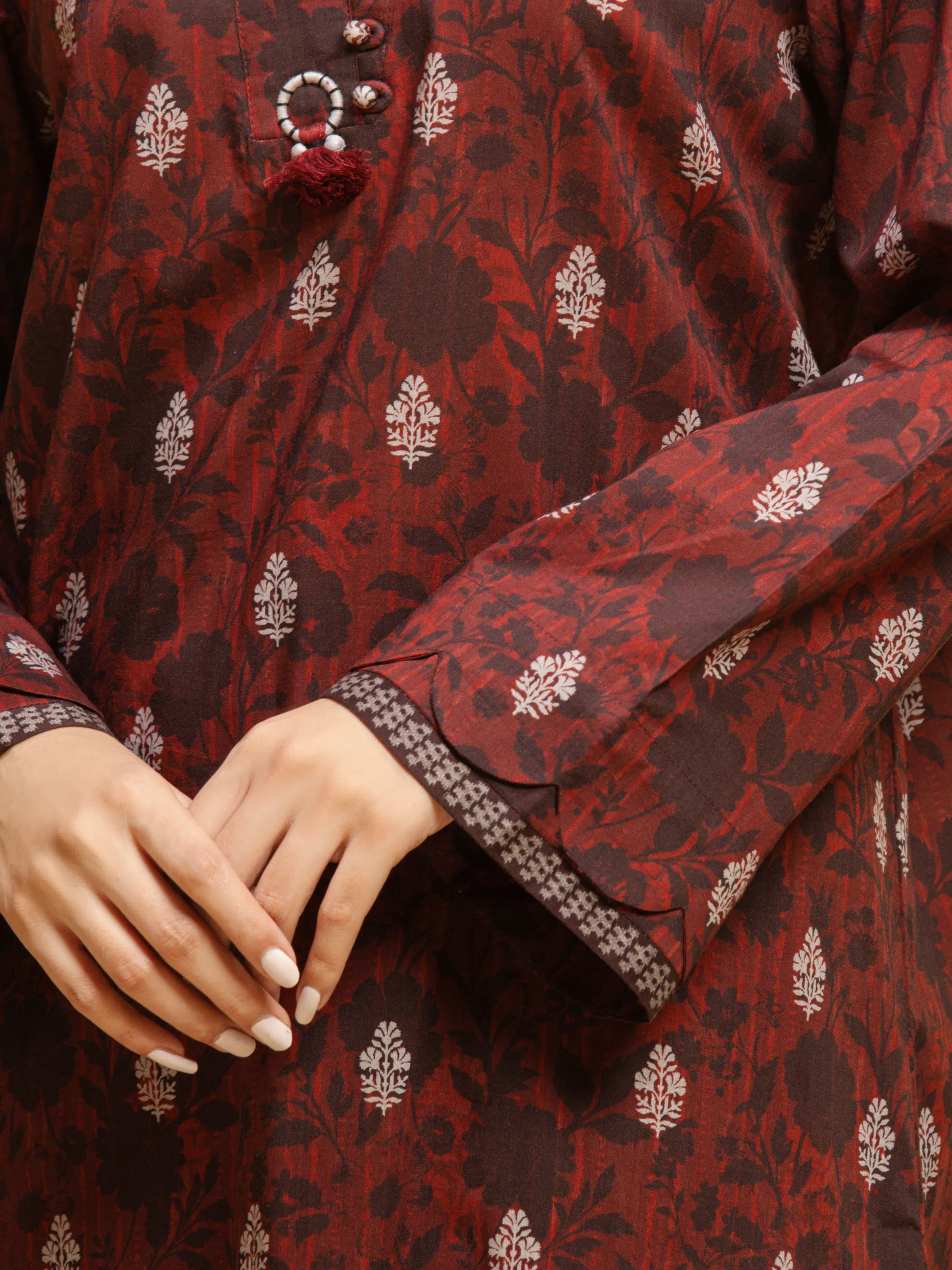 Unstitched Printed Khaddar Shirt - EWU5A3-36021S - Image 3