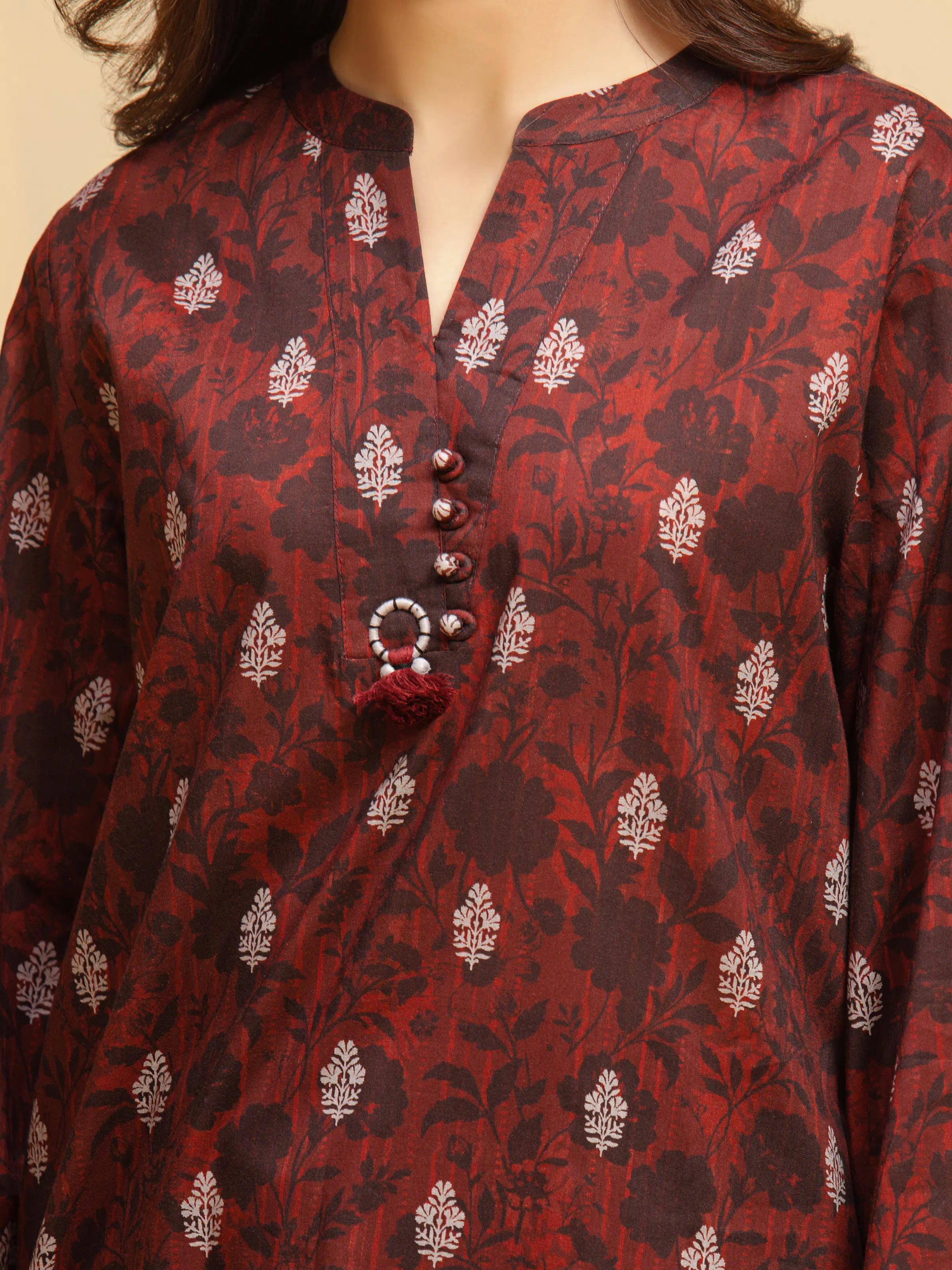 Unstitched Printed Khaddar Shirt - EWU5A3-36021S - Image 4