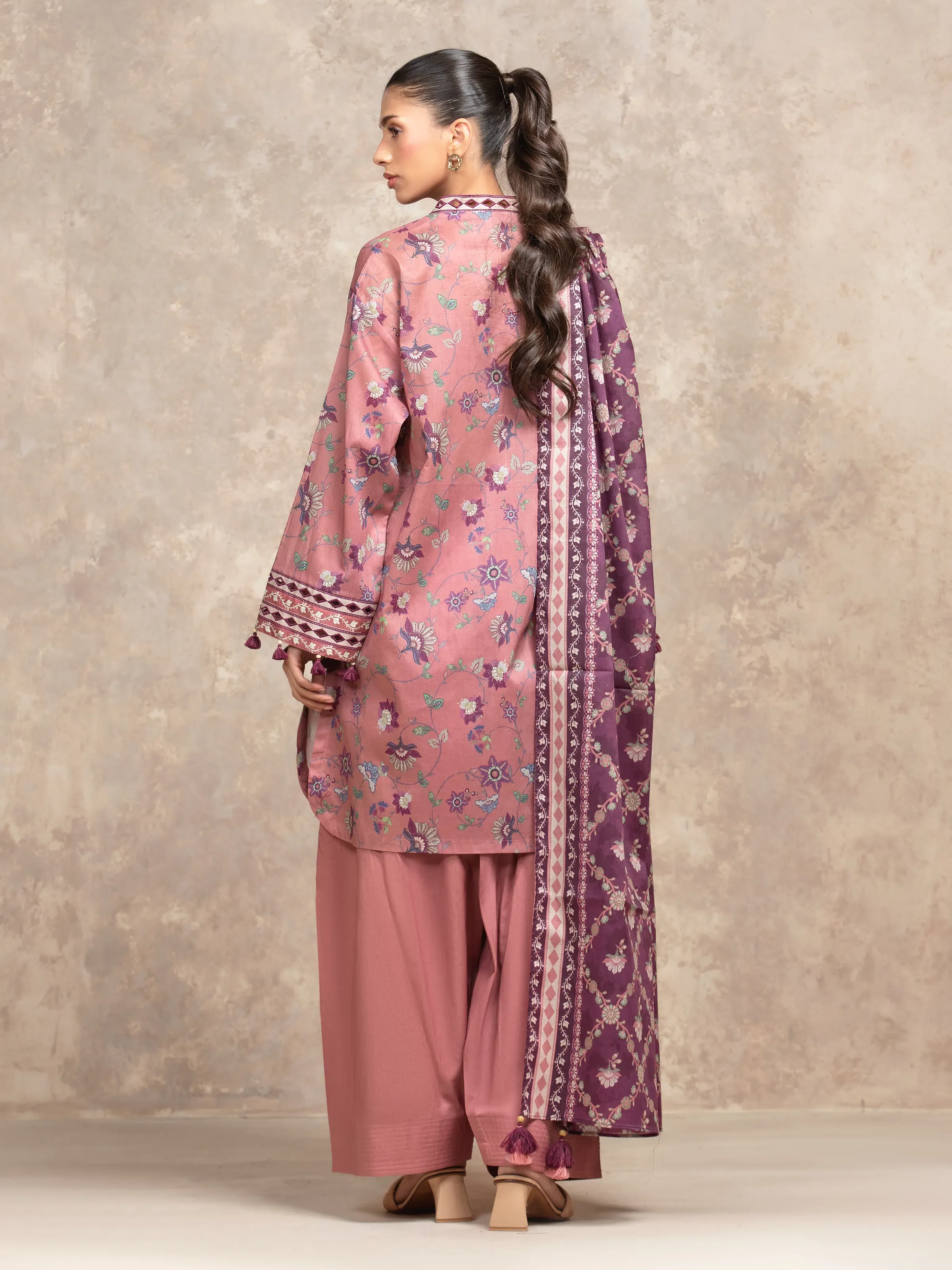 Unstitched Printed Khaddar Shirt Trouser - EWU5A3-36027ST - Image 6