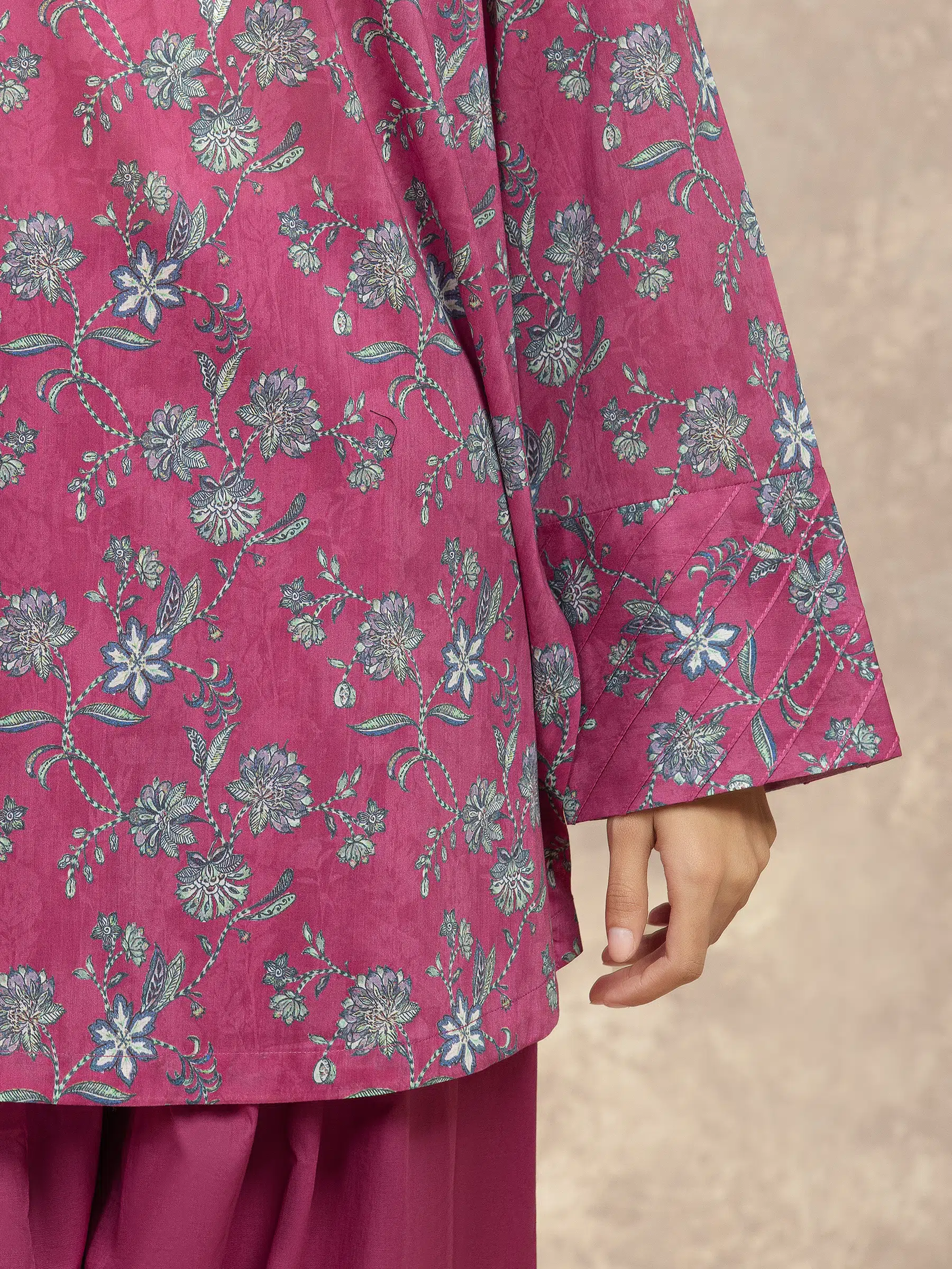 Unstitched Printed Khaddar Shirt Trouser - EWU5A3-36031ST - Image 3
