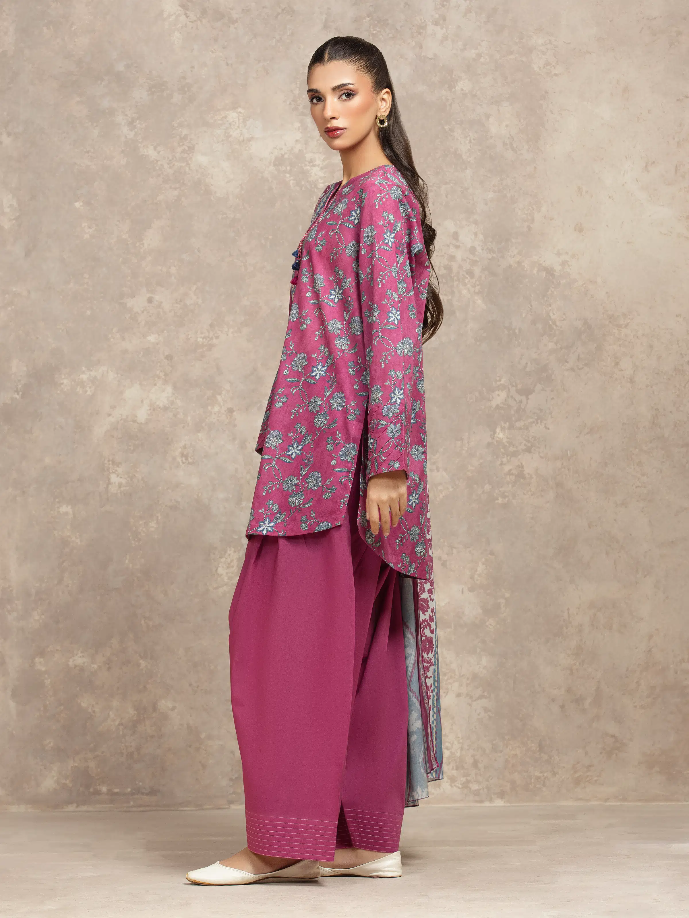 Unstitched Printed Khaddar Shirt Trouser - EWU5A3-36031ST - Image 5