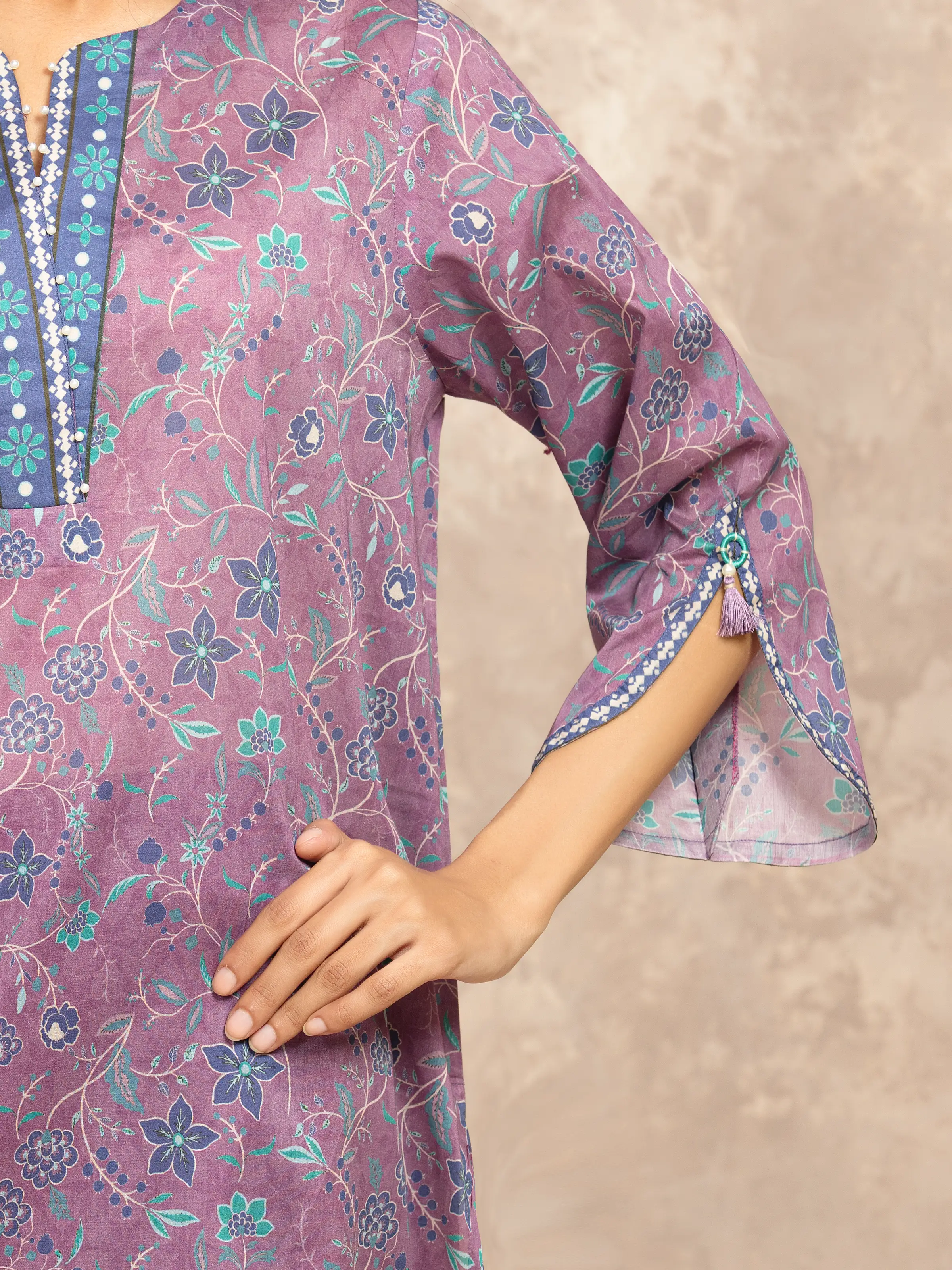 Unstitched Printed Khaddar Shirt Trouser - EWU5A3-36033ST - Image 4