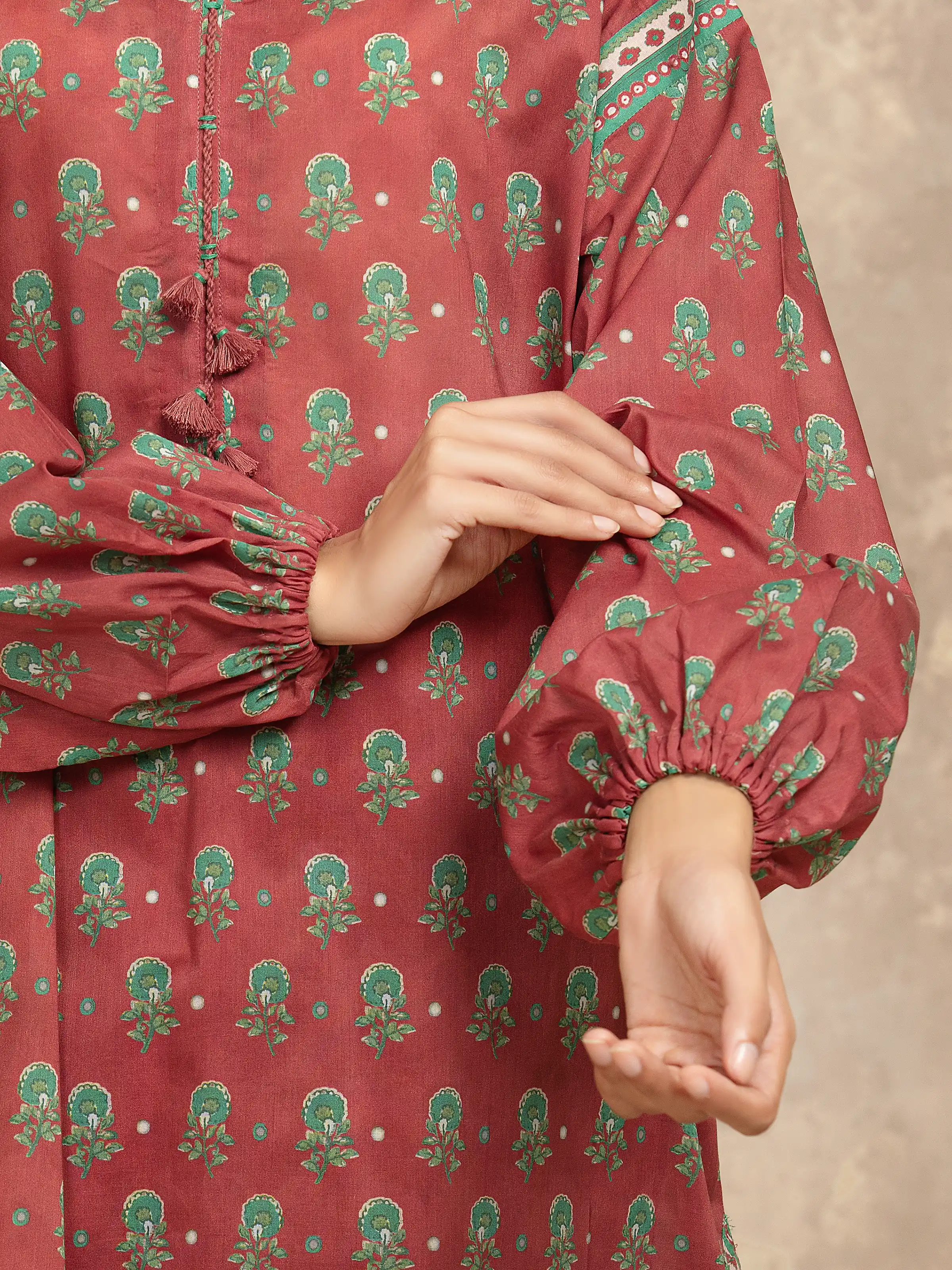 Unstitched Printed Khaddar Shirt Trouser - EWU5A3-36039ST - Image 4