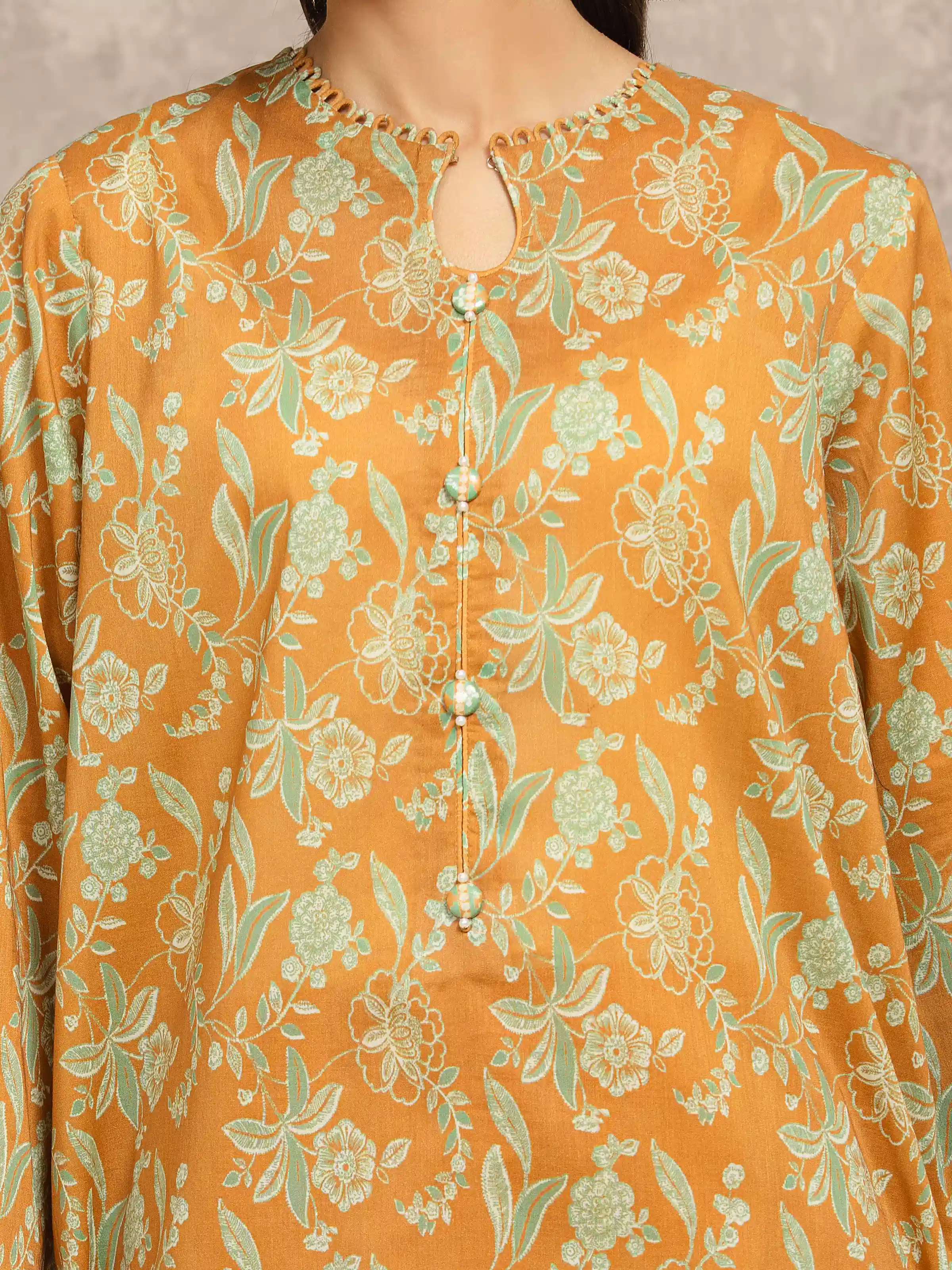 Unstitched Printed Khaddar Shirt - EWU5A3-36050S - Image 4