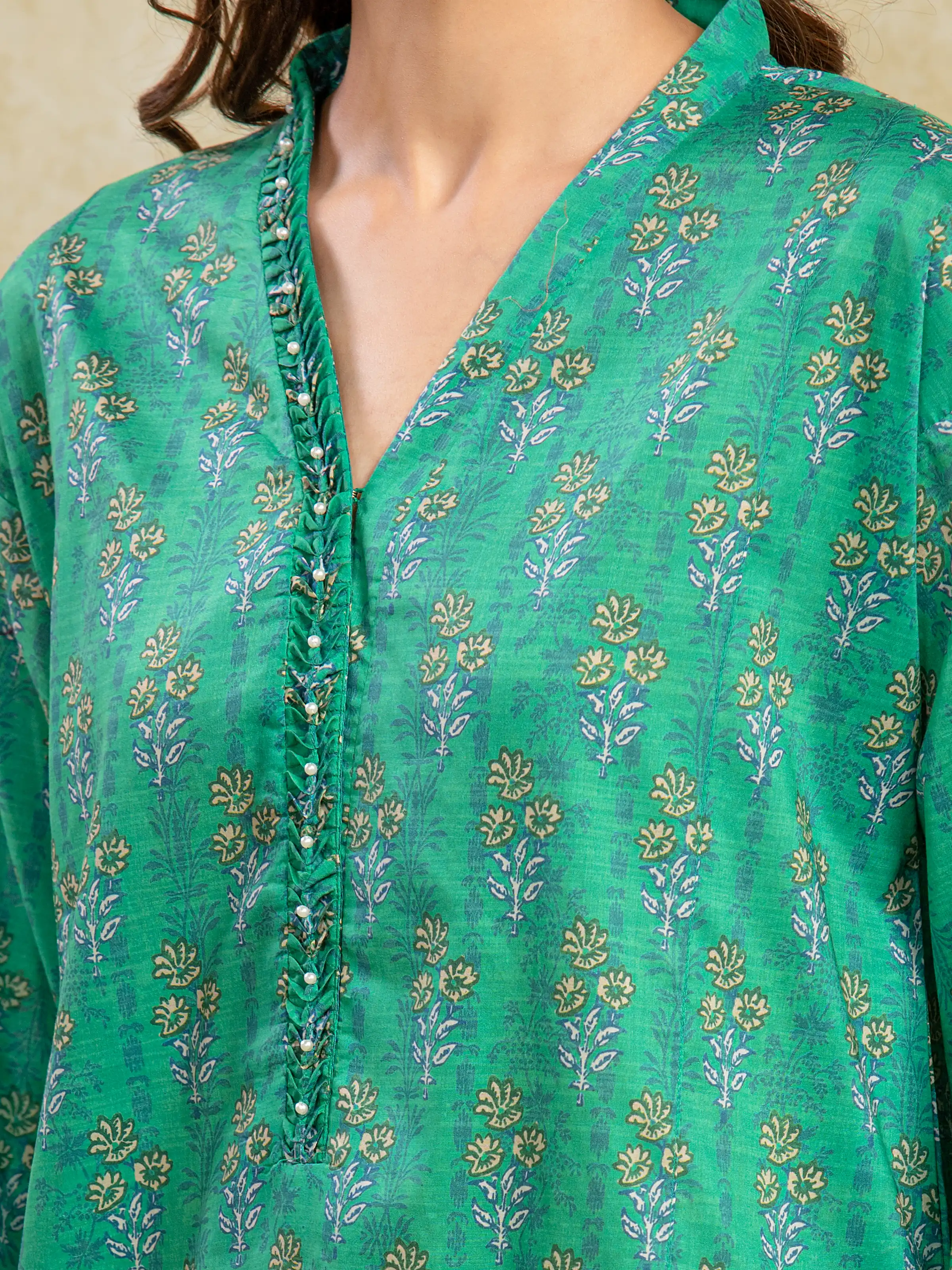 Unstitched Printed Khaddar Shirt Trouser - EWU5A3-36097ST - Image 4
