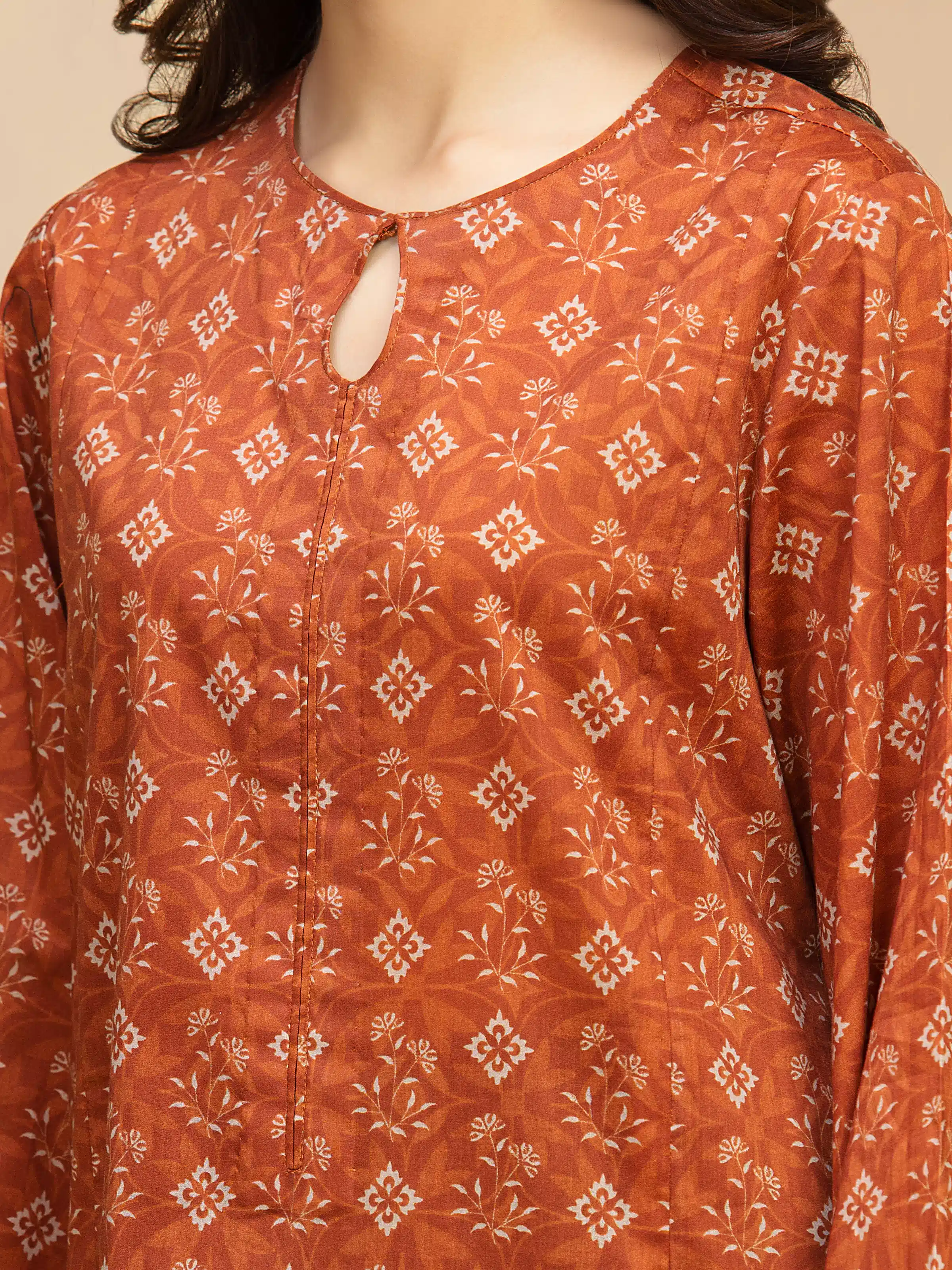Unstitched Printed Khaddar Suit - EWU5A3-36128-3P - Image 4