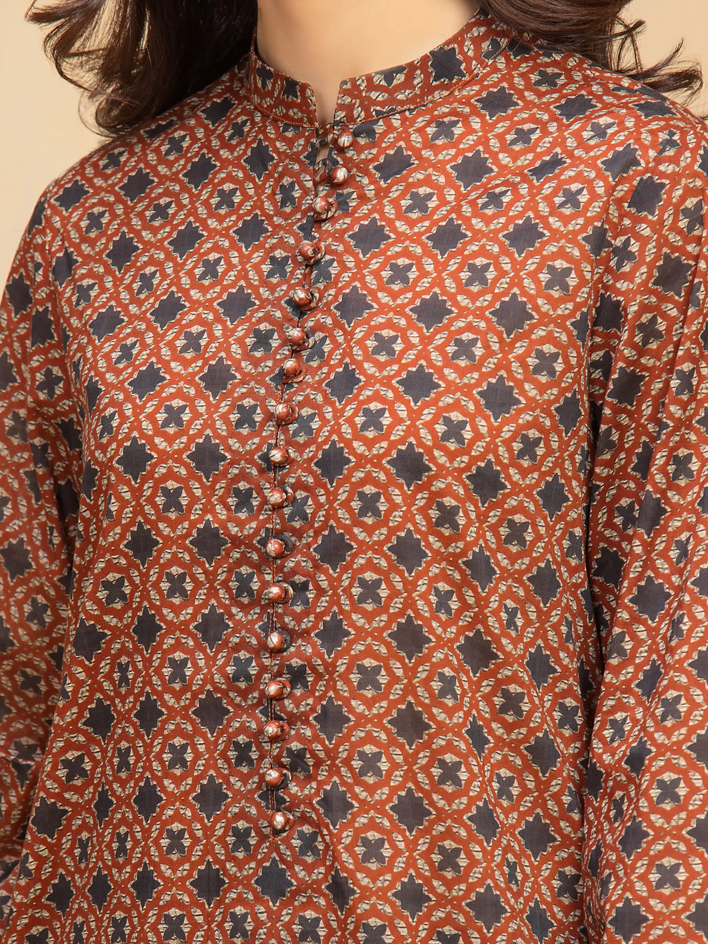 Unstitched Printed Khaddar Suit - EWU5M3-002-3P - Image 3