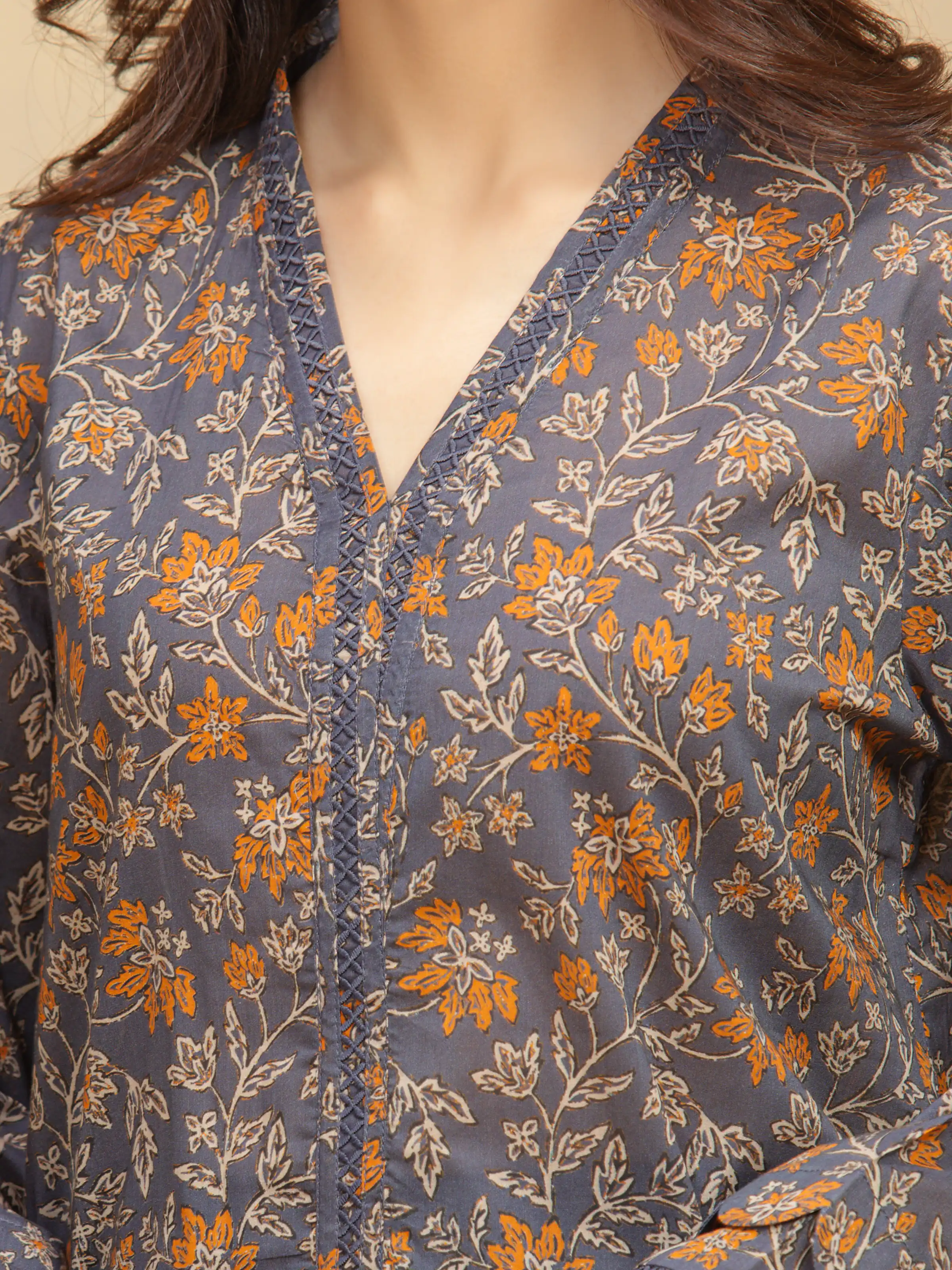 Unstitched Printed Khaddar Suit - EWU5M3-019-3P - Image 4