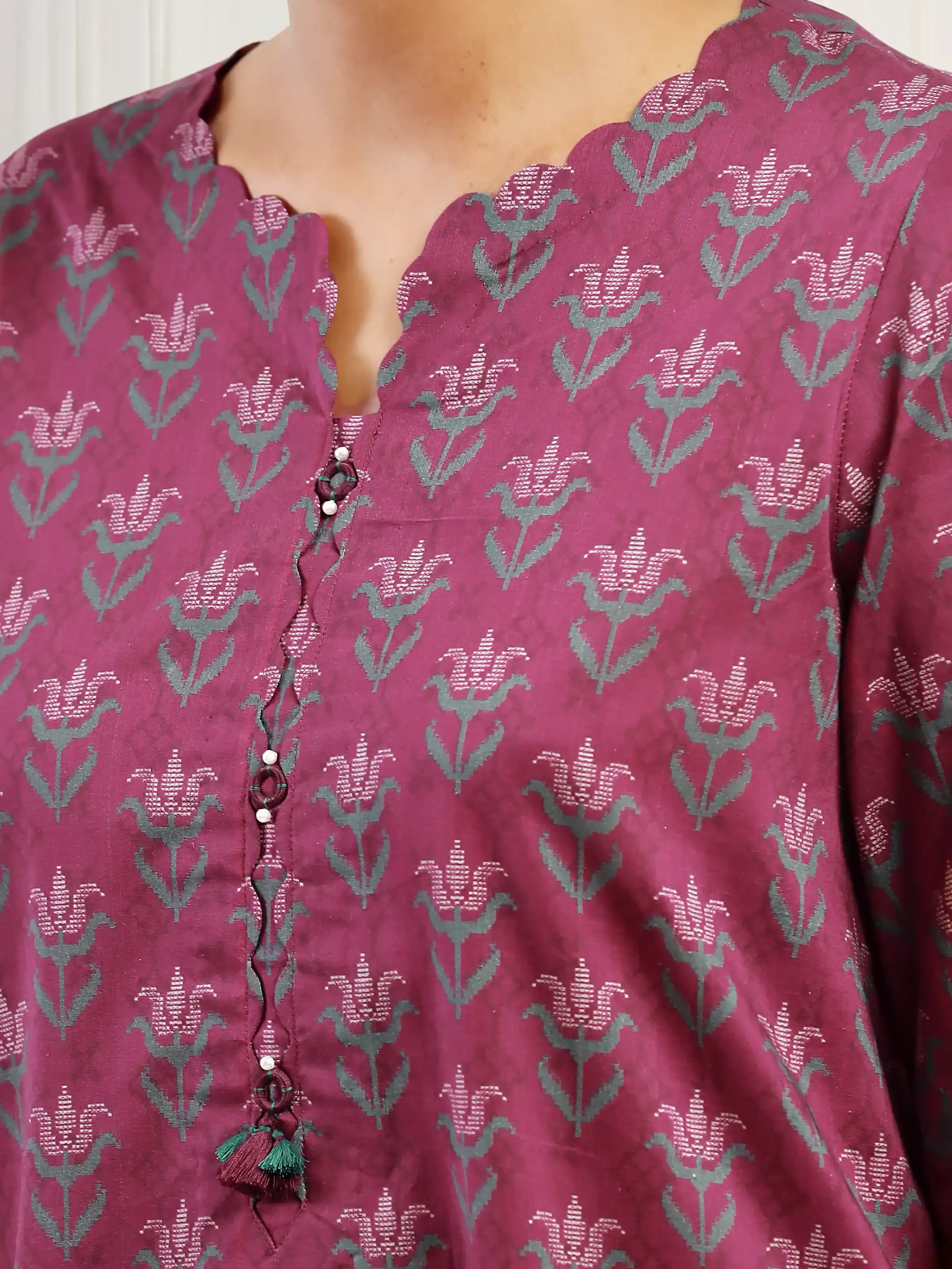 Unstitched Printed Khaddar Shirt Trouser - EWU5M3-022ST - Image 2