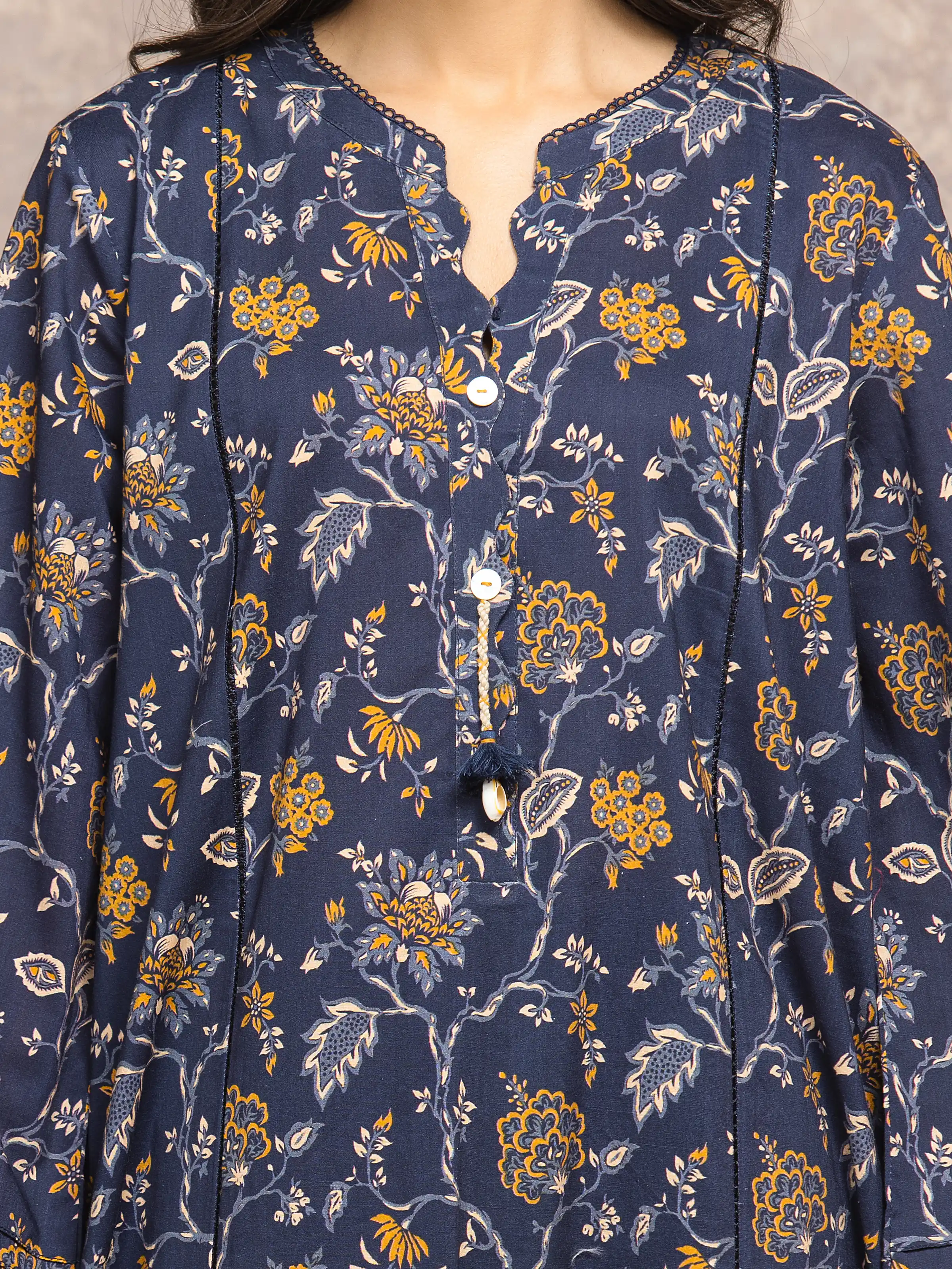 Unstitched Printed Khaddar Shirt Trouser - EWU5M3-038ST - Image 3