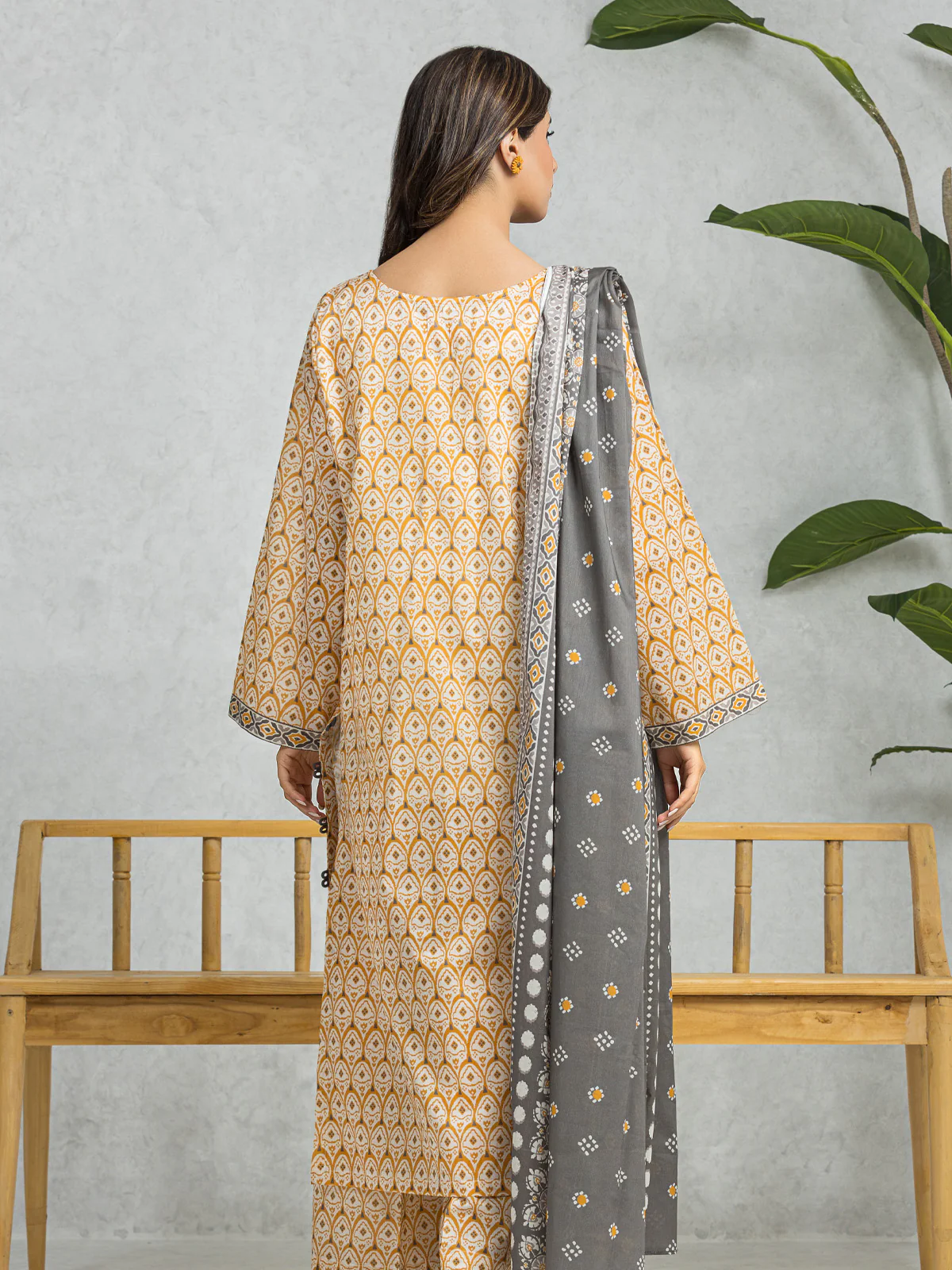 Unstitched  Printed Lawn Shirt - EWU24A1-29001S - Image 2
