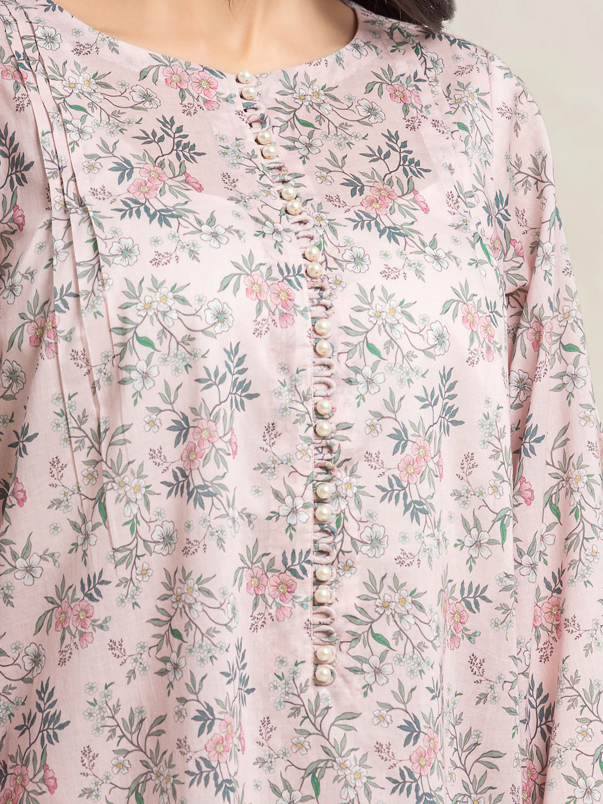 Unstitched  Printed Lawn Shirt - EWU24A1-29021S - Image 3