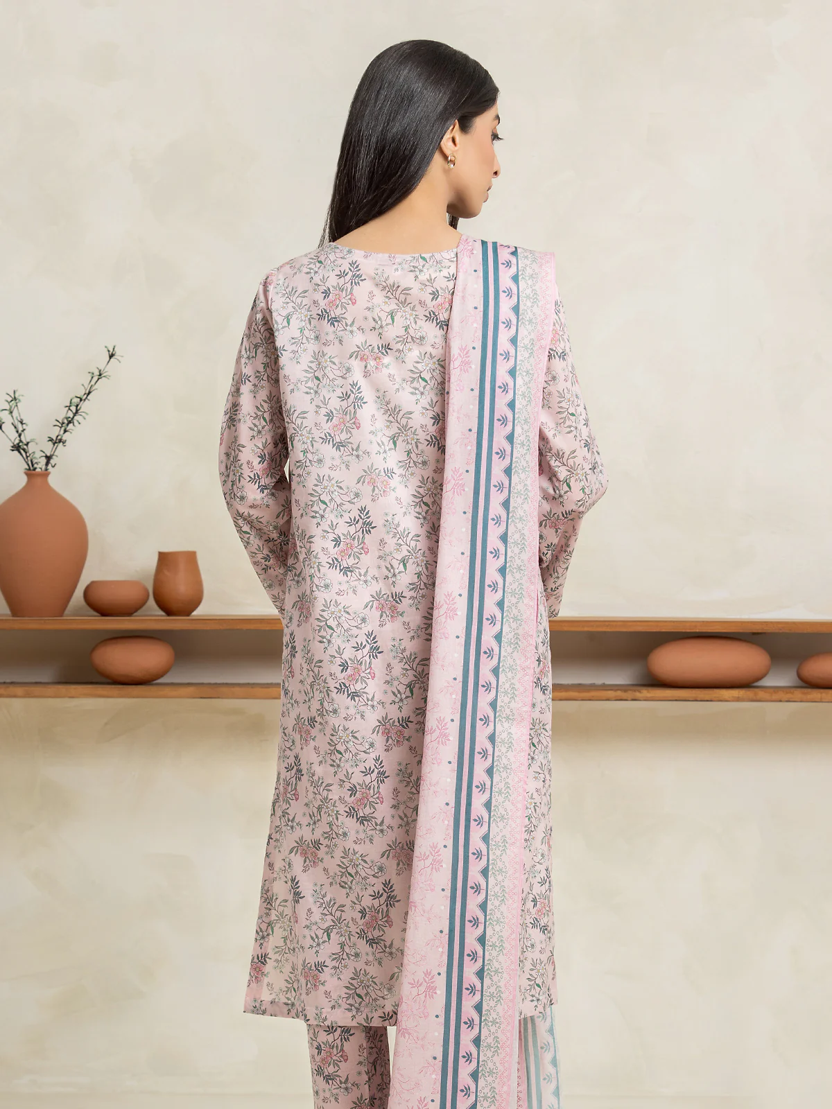 Unstitched  Printed Lawn Shirt - EWU24A1-29021S - Image 5
