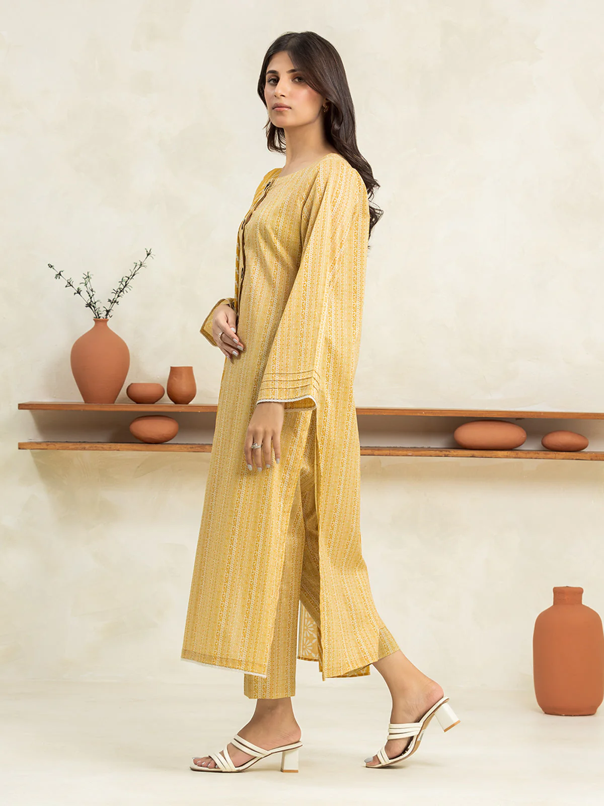 Unstitched  Printed Lawn Shirt - EWU24A1-29039S - Image 4