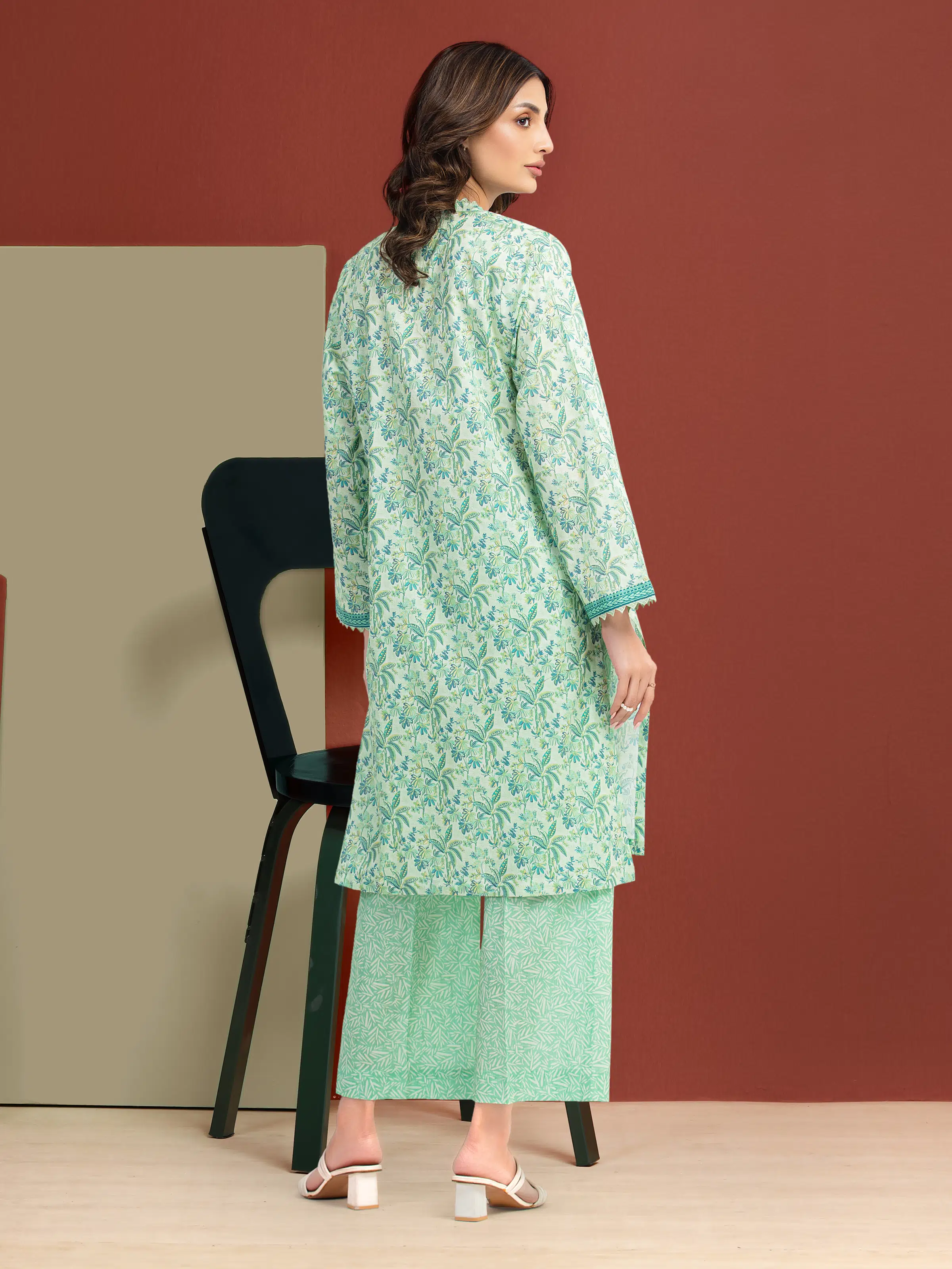 Unstitched Printed Lawn Shirt Trouser - EWU6A1-36803ST - Image 5