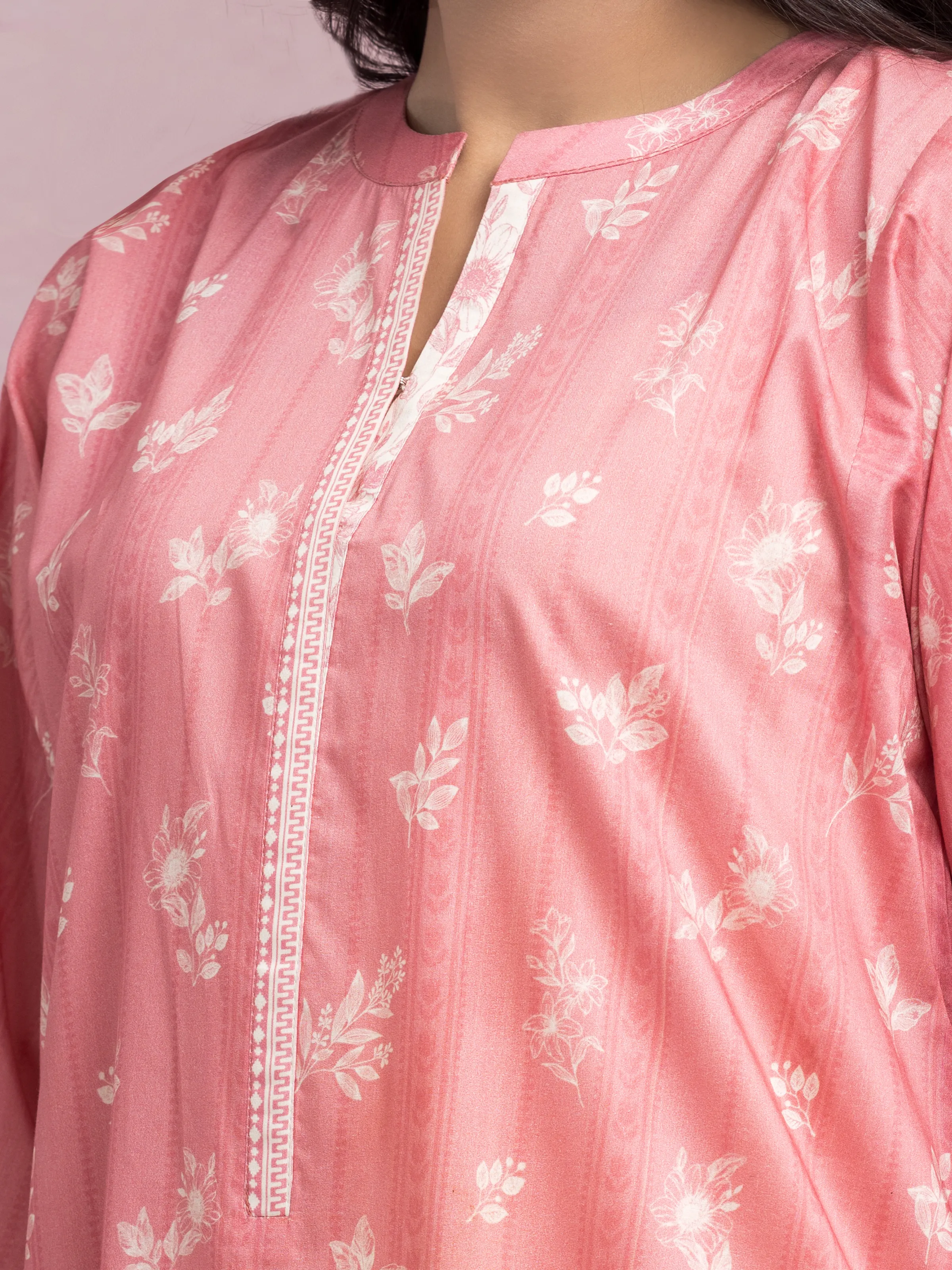 Unstitched Printed Lawn Shirt Trouser - EWU6A1-36804ST - Image 3