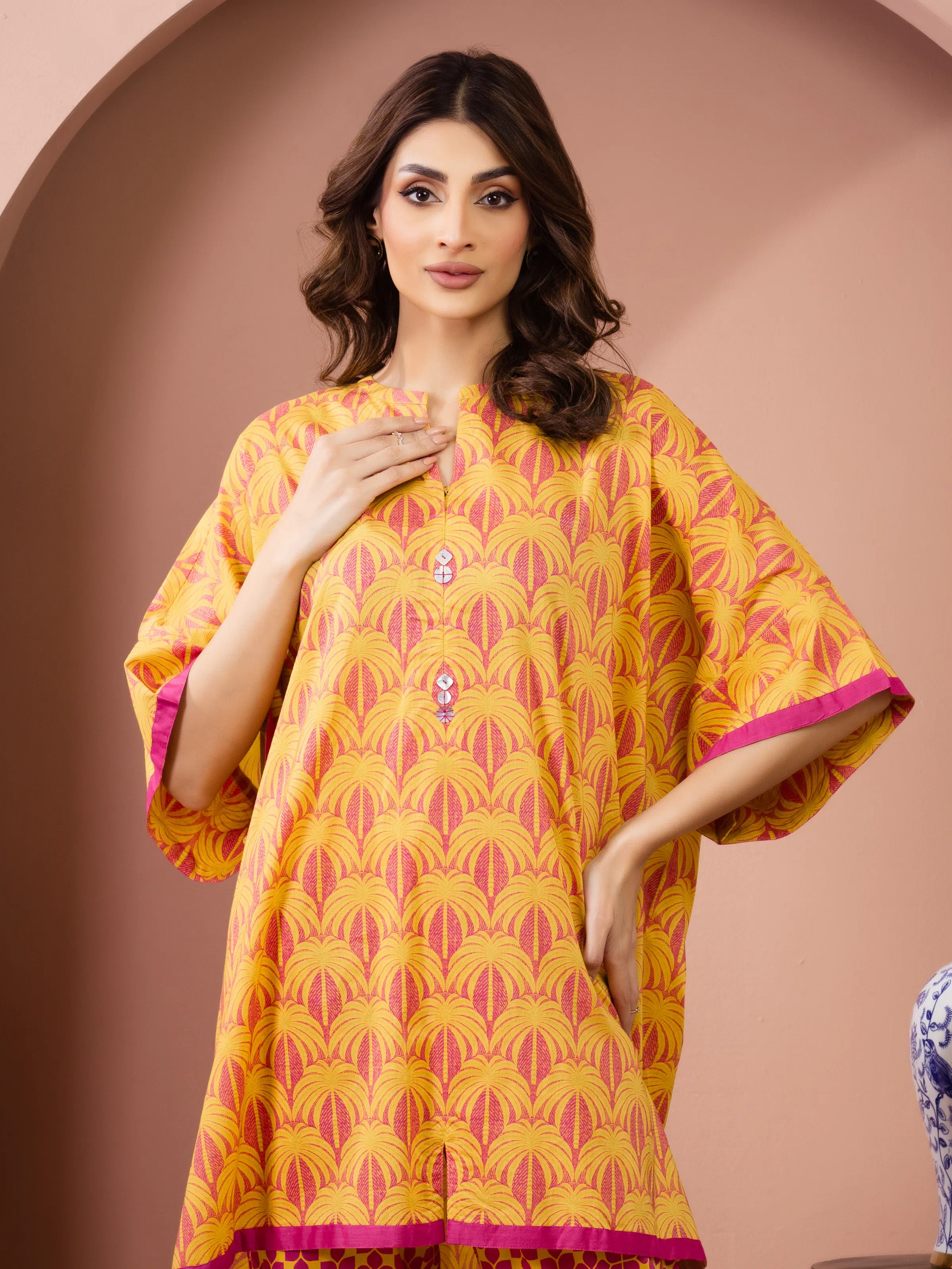 Unstitched Printed Lawn Shirt Trouser - EWU6A1-36806ST - Image 2