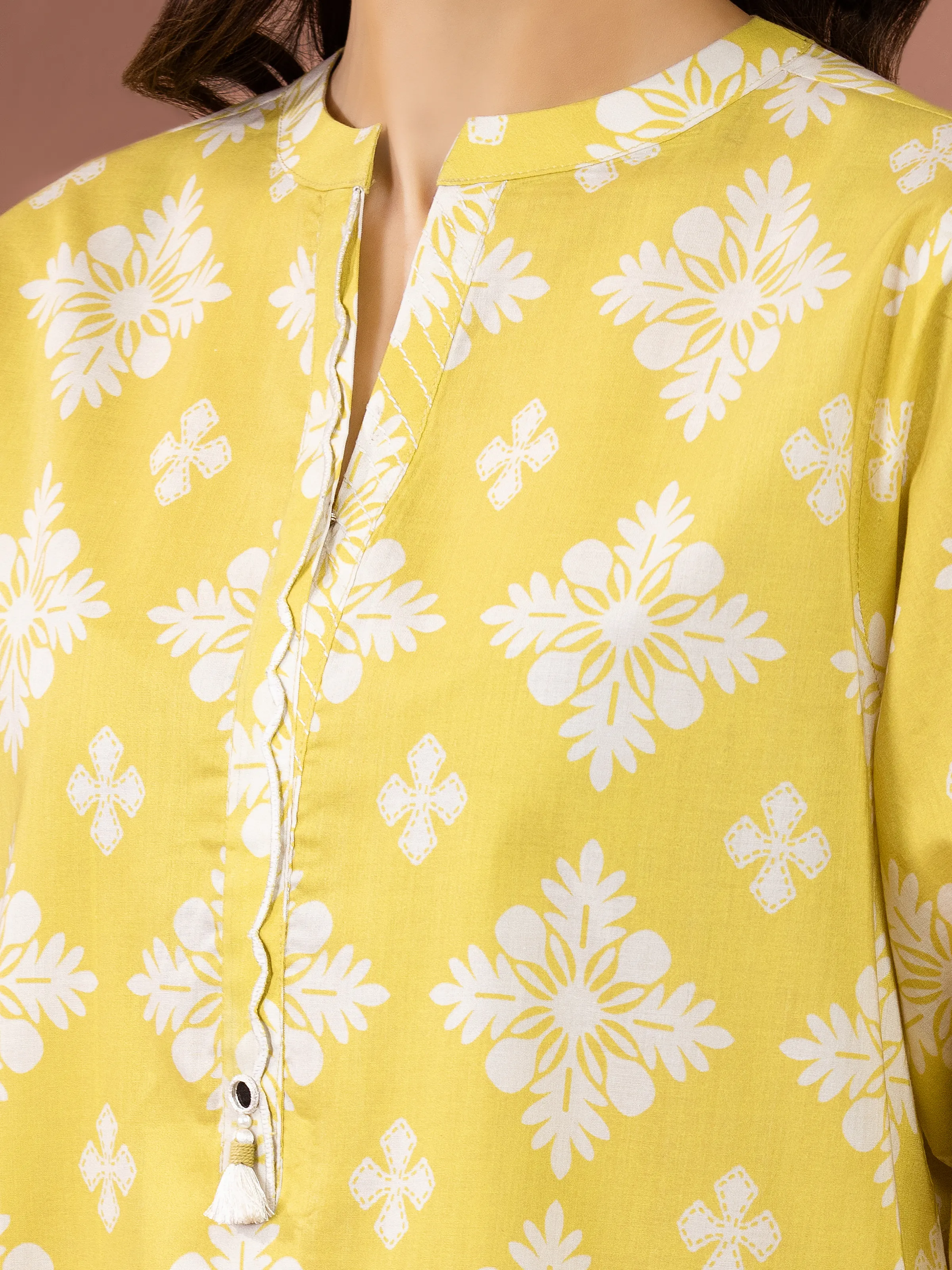 Unstitched Printed Lawn Shirt Trouser - EWU6A1-36809ST - Image 3