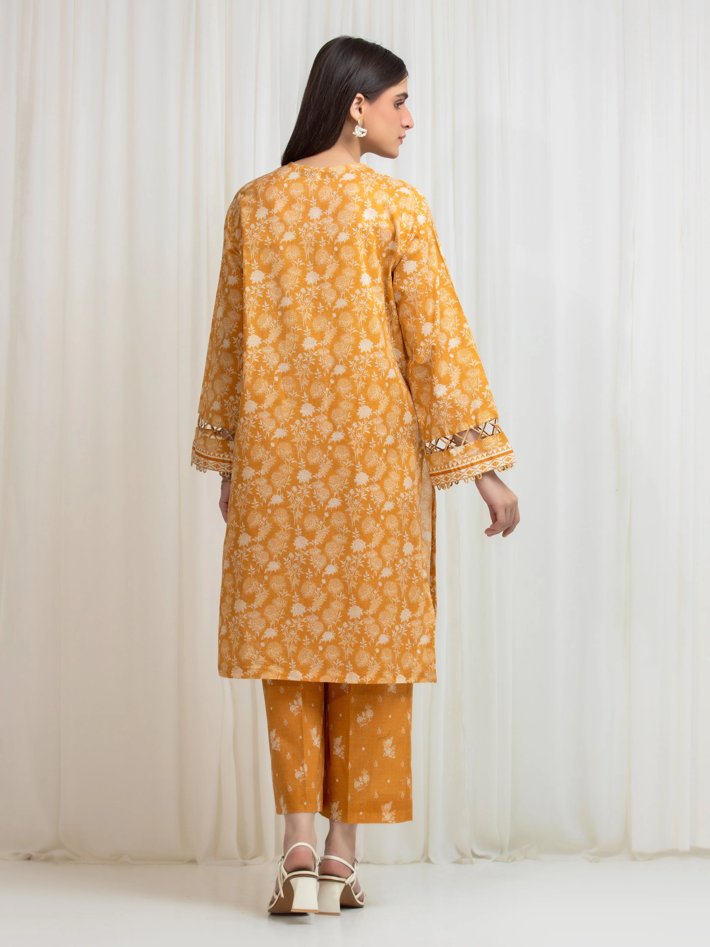 Unstitched Printed Lawn Shirt Trouser - EWU6A1-36810ST - Image 6