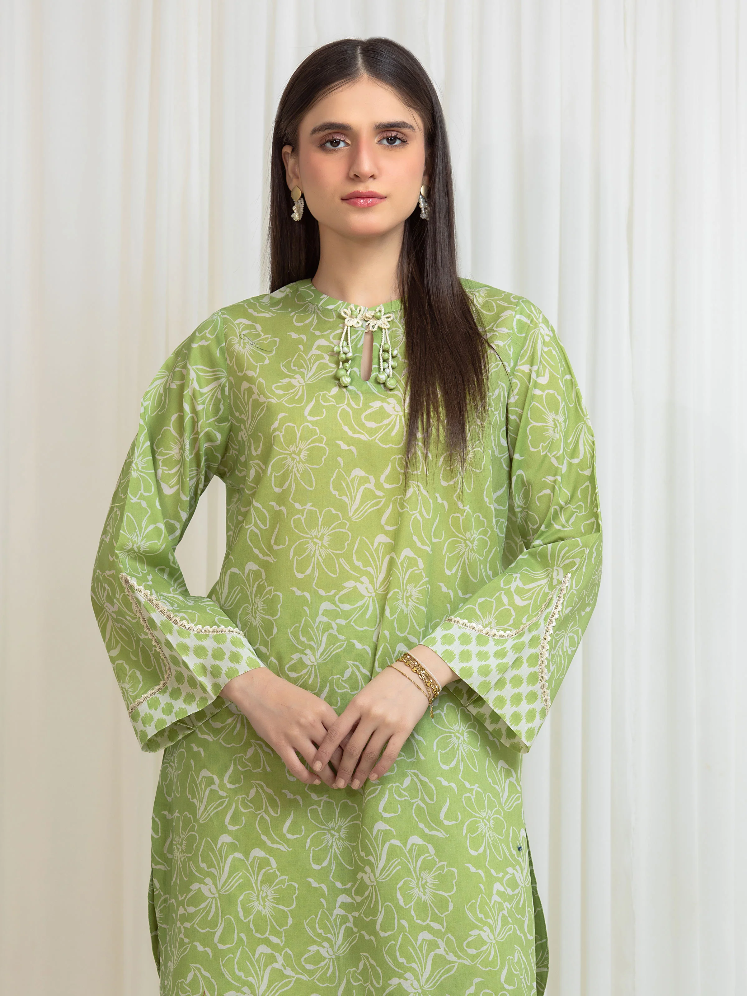 Unstitched Printed Lawn Shirt Trouser - EWU6A1-36812ST - Image 2