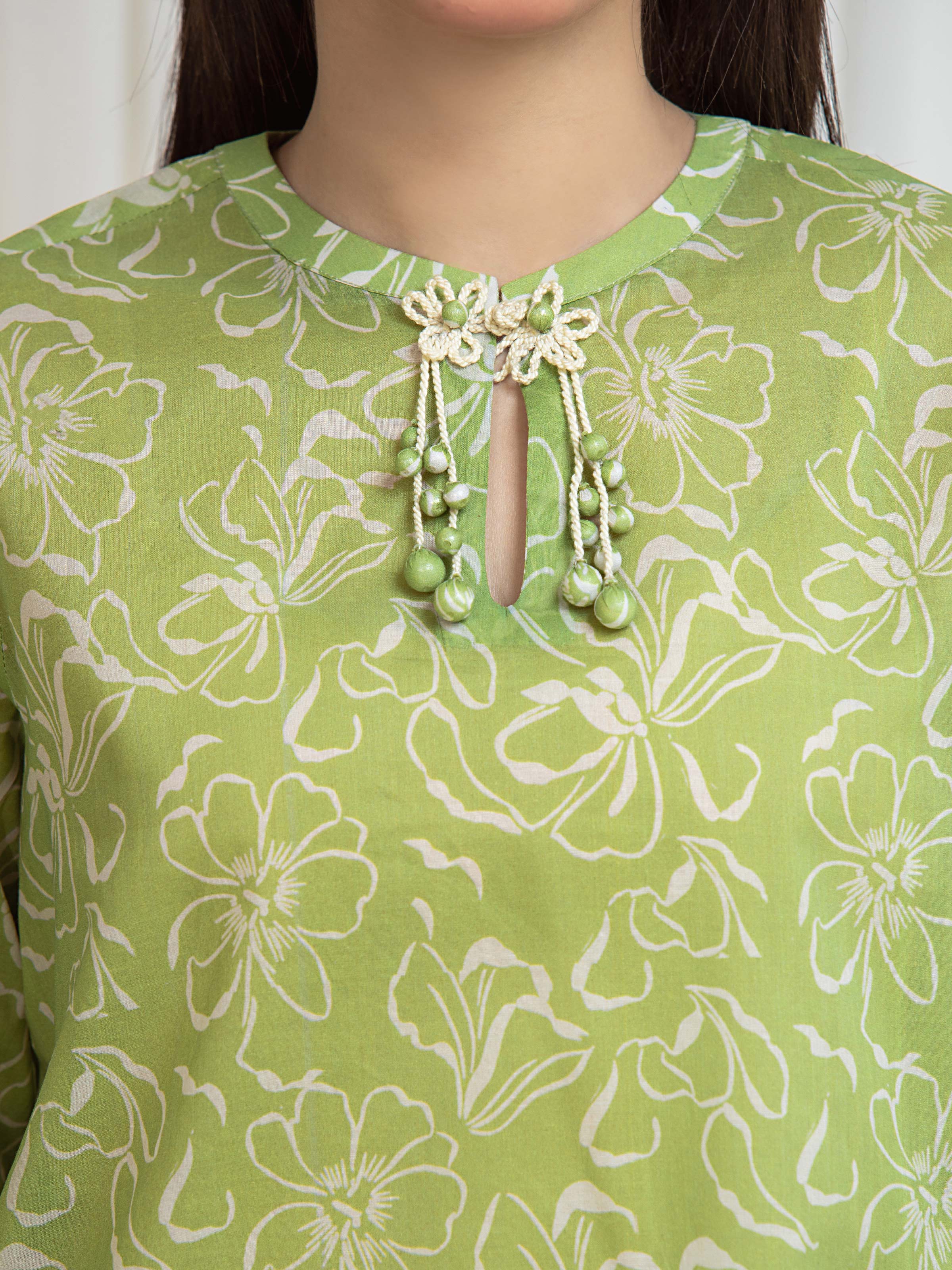 Unstitched Printed Lawn Shirt Trouser - EWU6A1-36812ST - Image 4