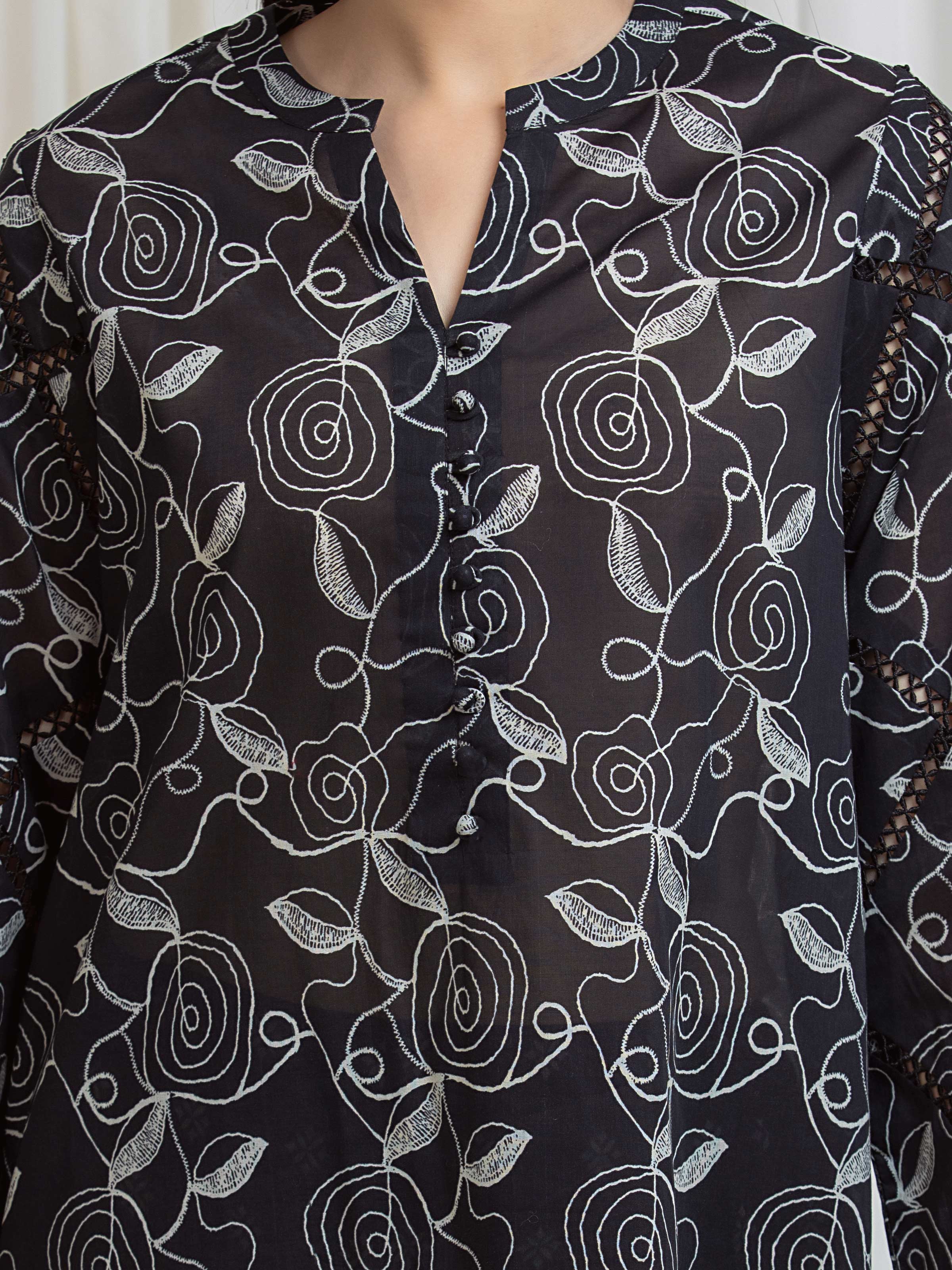 Unstitched Printed Lawn Shirt Trouser - EWU6A1-36815ST - Image 3